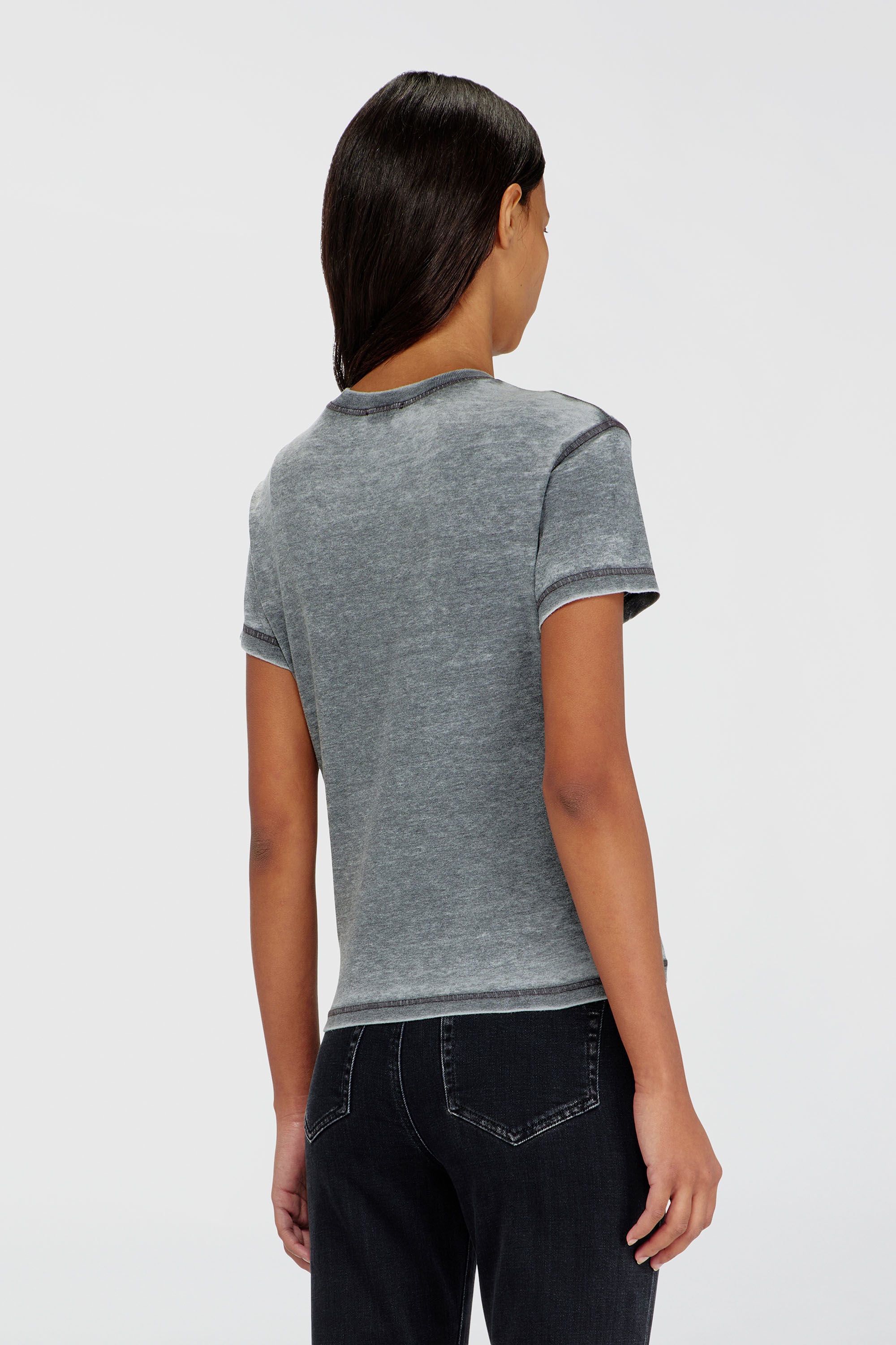 Diesel - T-ILA-AA1, Female's Tシャツ in グレー - 4
