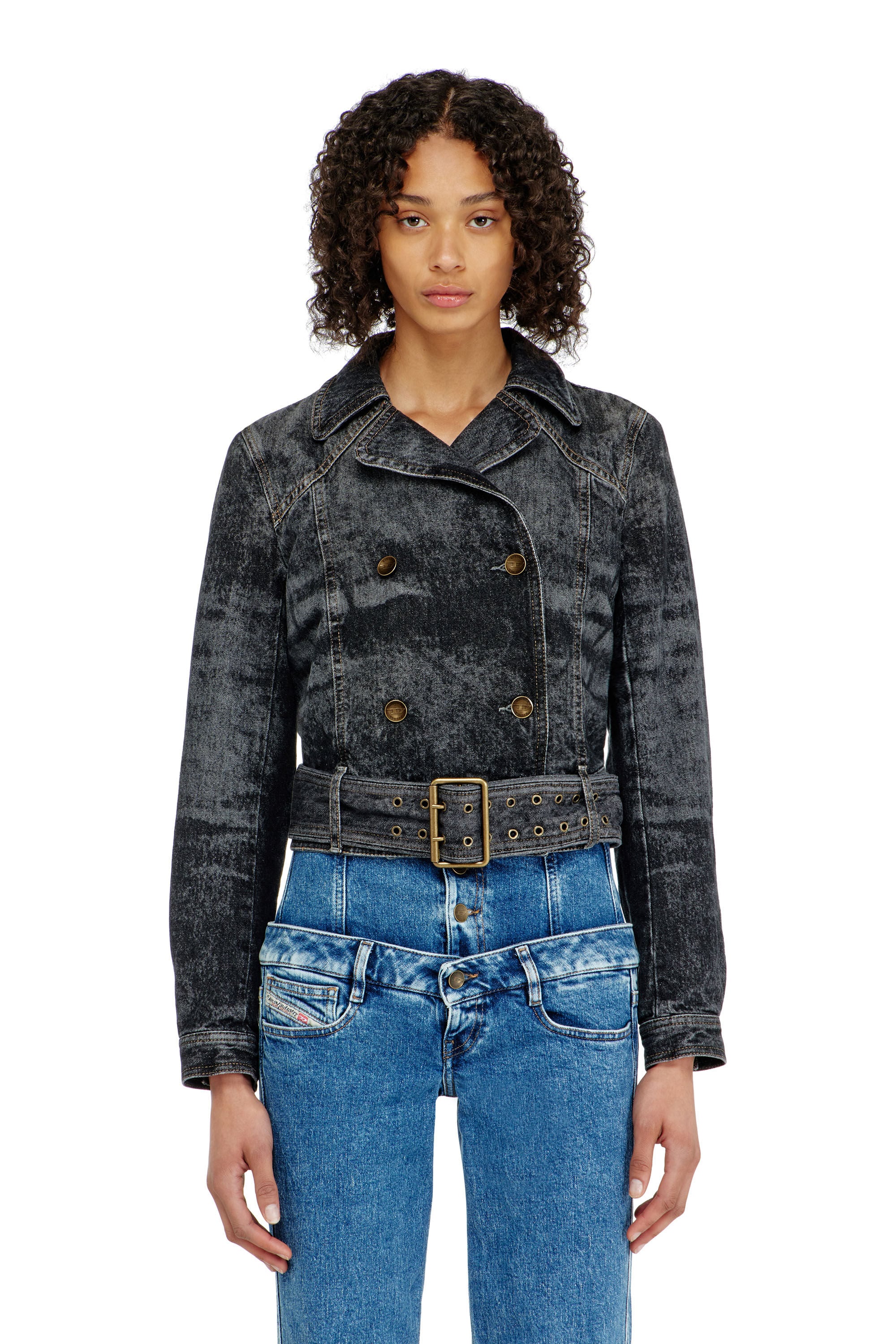 Diesel - DE-LEGEND-S, Female's デニムジャケット in ブラック - 3