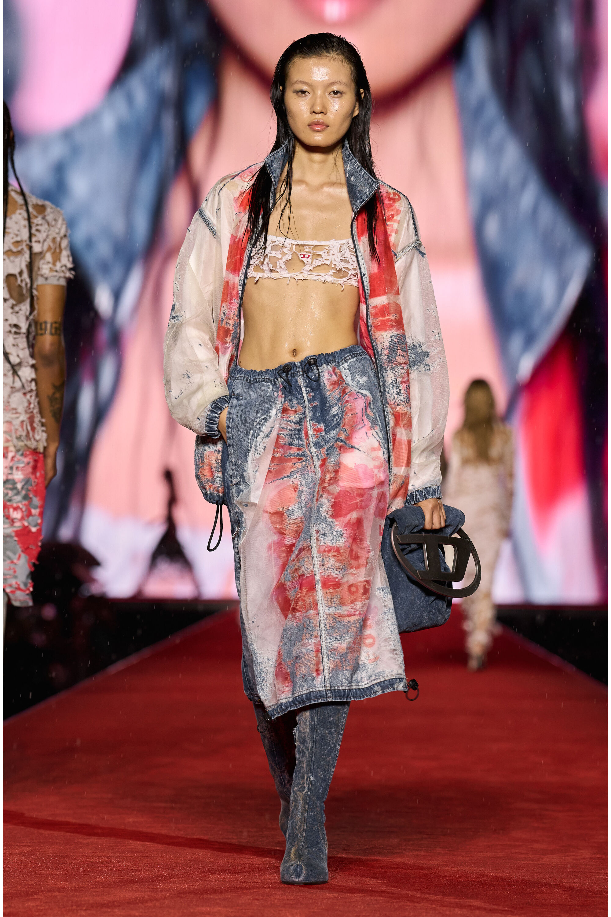 【オープニング大セール】 TBT D-WOODSTOCK D-Woodstock-Over-the-knee denim in boots スニーカー