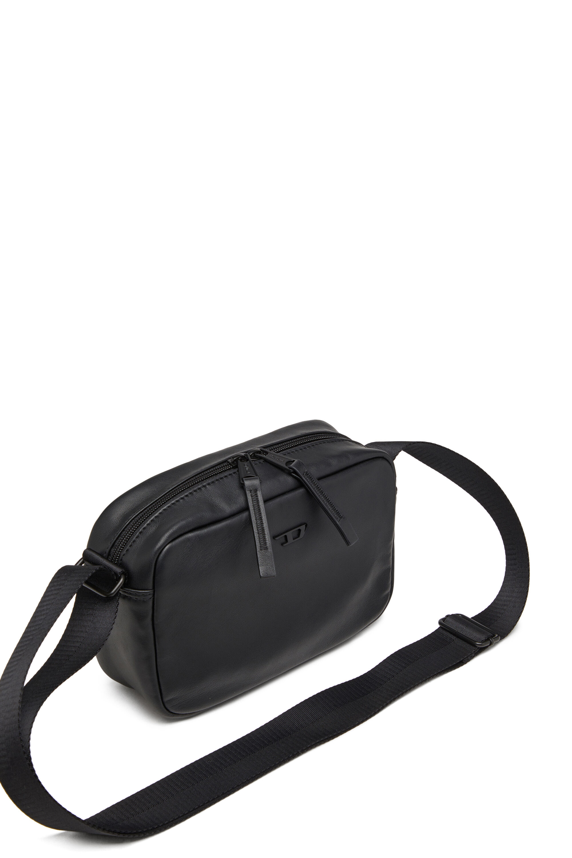 Diesel - RAVE CAMERA BAG X, Male's Rave-Camera bag in nappa leather in ブラック - 6