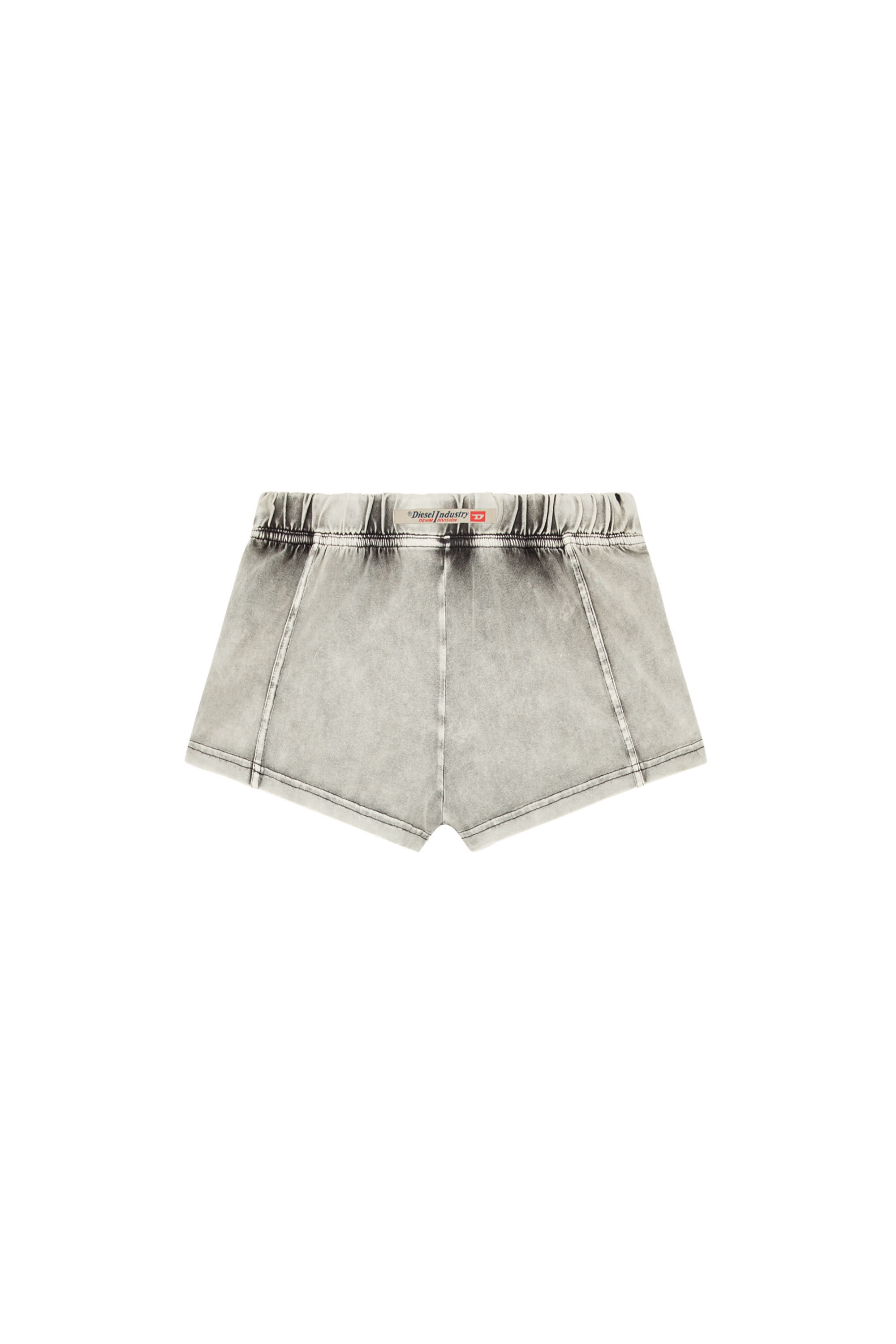 Diesel - MAELA-DNM, Female's Shorts in denim-effect jersey in グレー - 2
