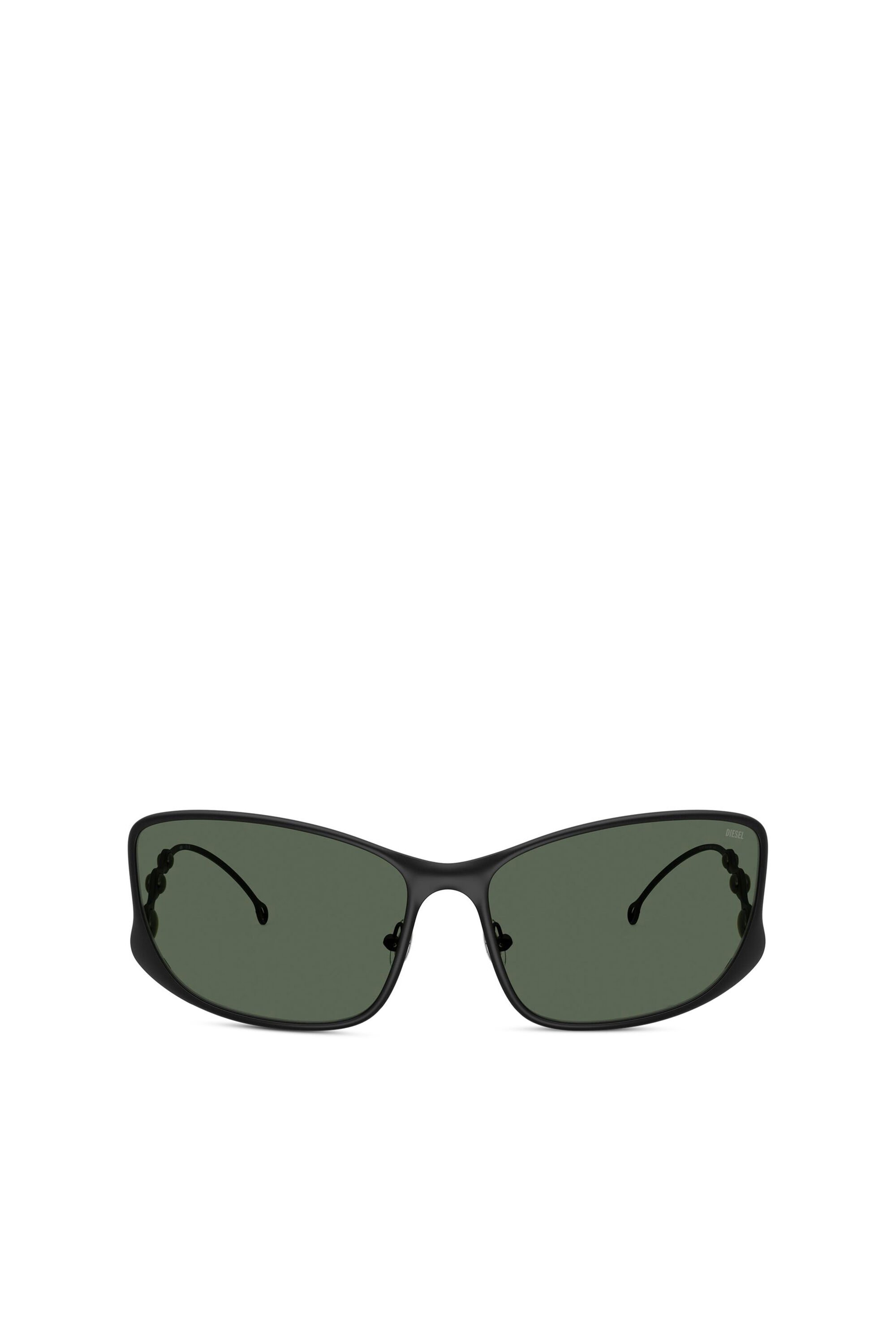 Diesel - 0DL1013, Unisex's Rectangle sunglasses in ダークグリーン - 1