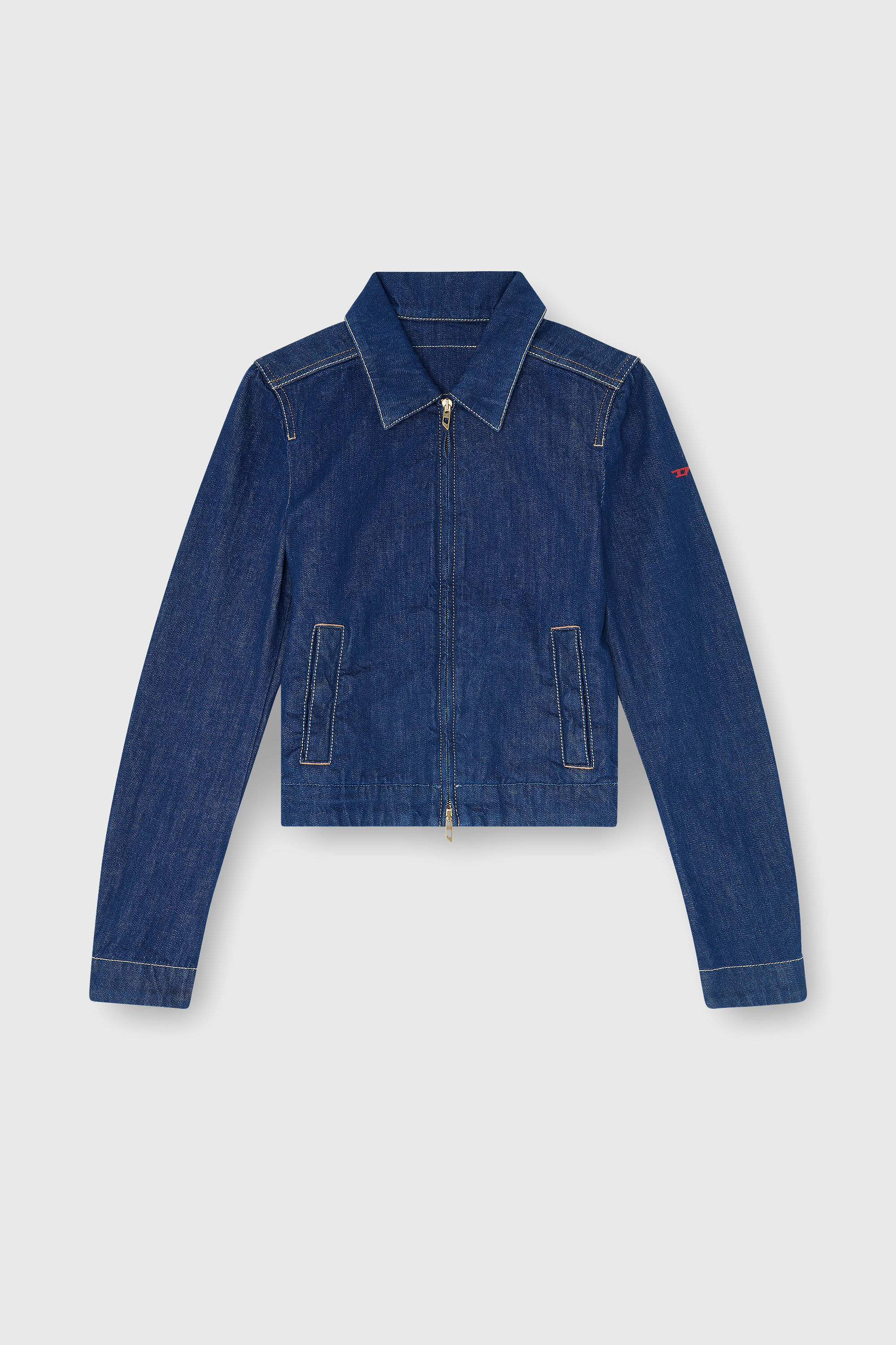 Diesel - DE-CORB, Female's デニムジャケット in ダークブルー - 2