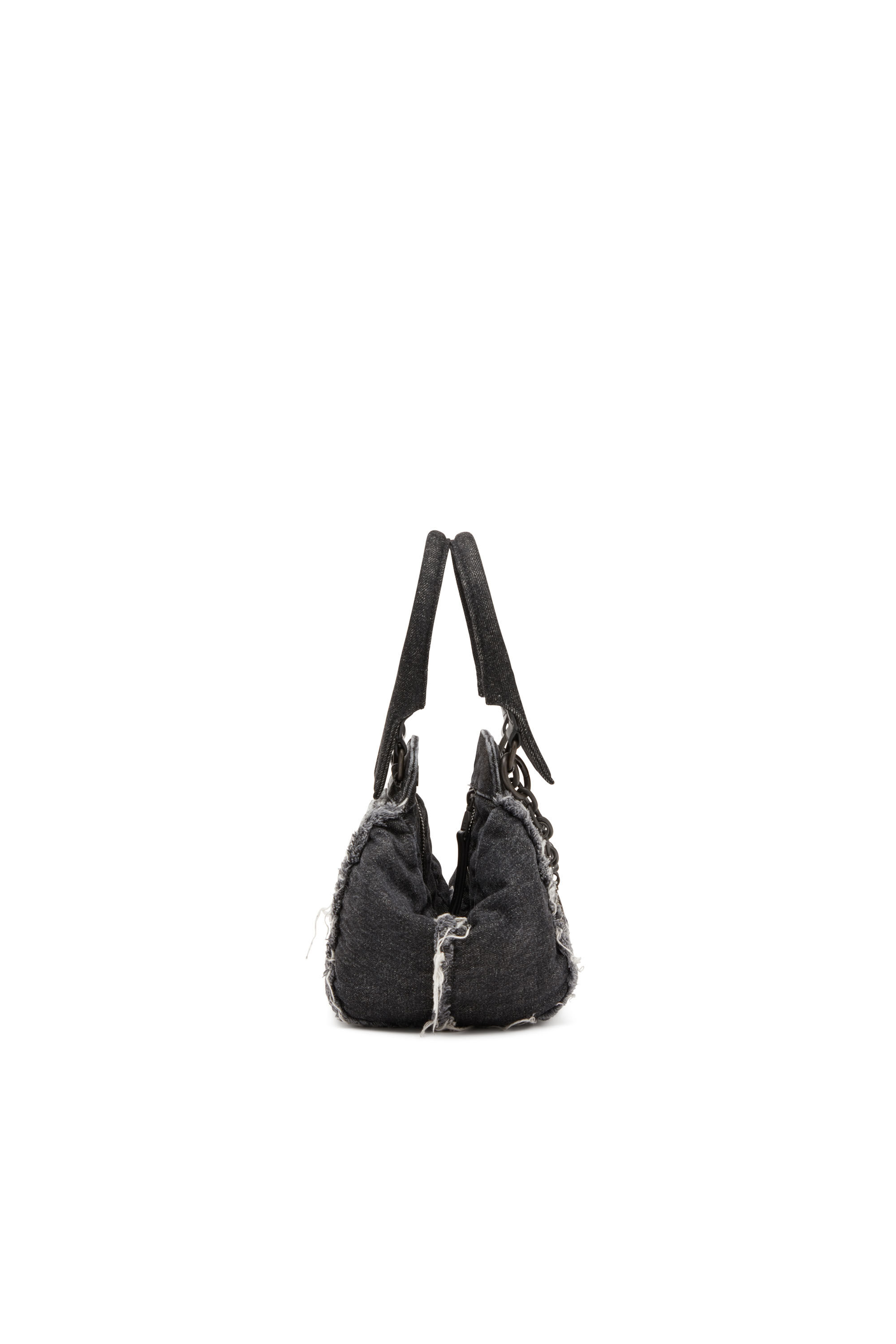 Diesel - D-VINA-XS, Female's D-Vina-Xs-Handbag in distressed denim in ブラック - 4