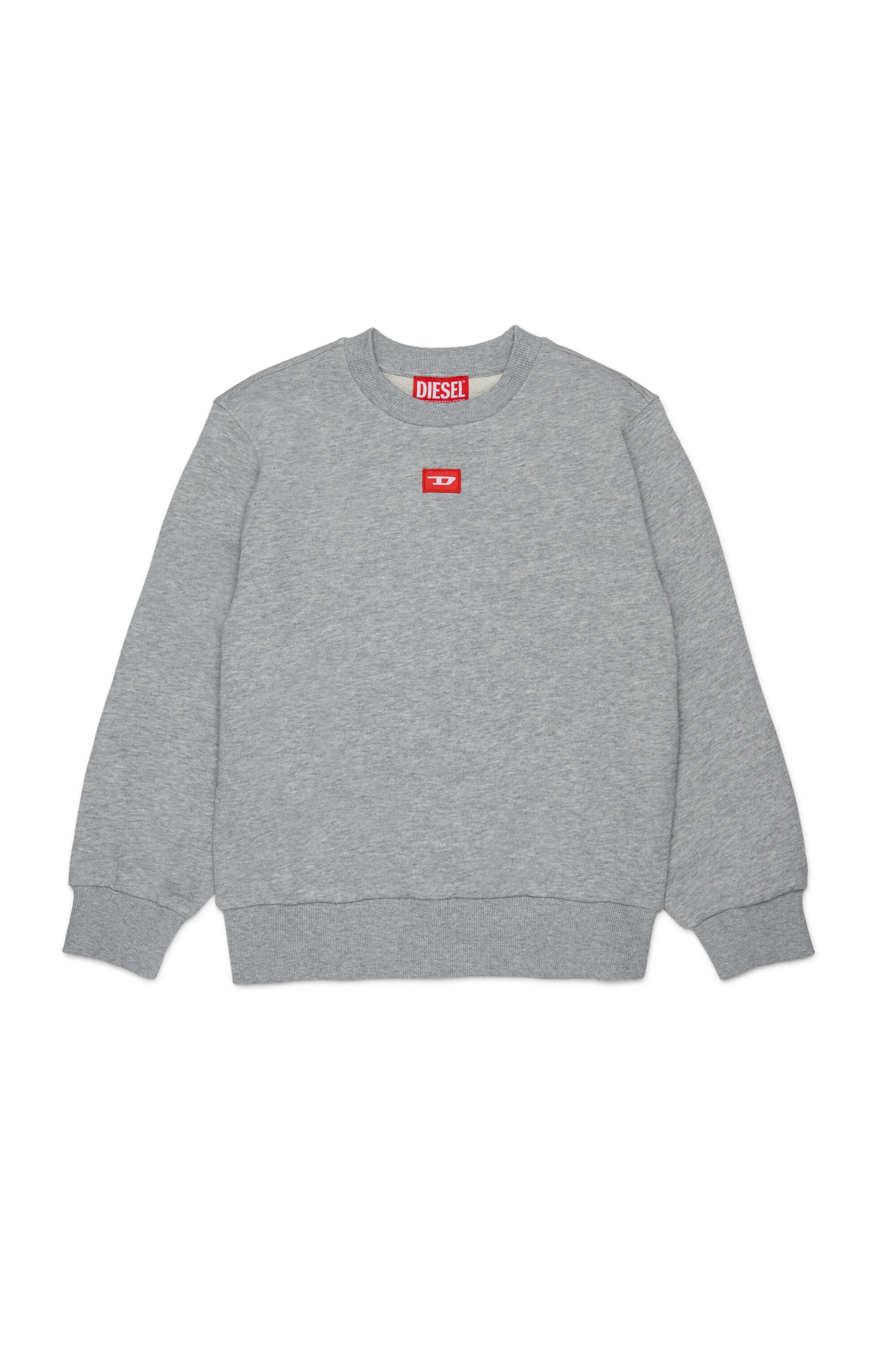 Diesel - SXGIN OVER, Unisex's Sweatshirt small logo patch in グレー - 1