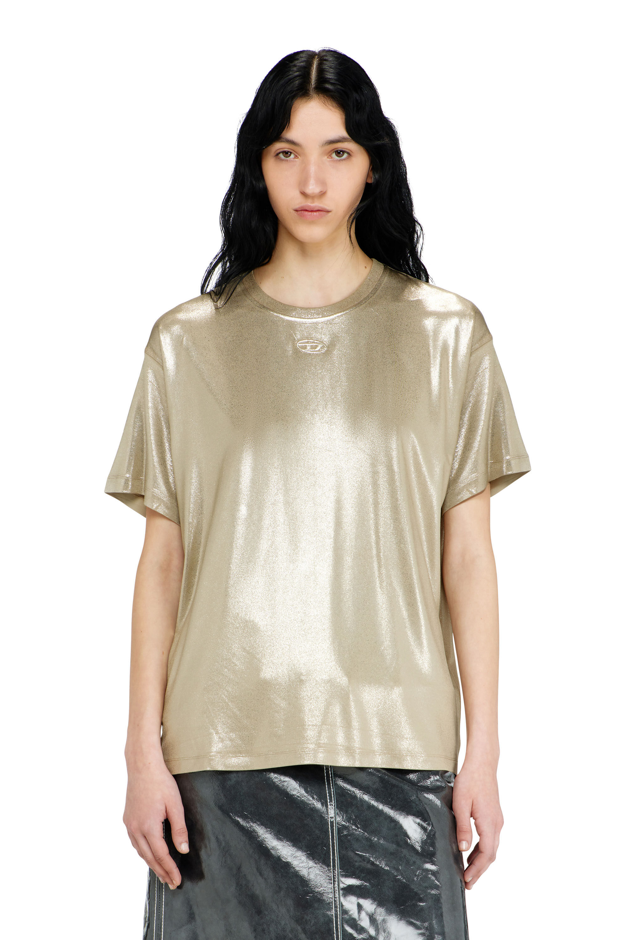 Diesel - T-NORMY-AA2, Female's Tシャツ in ベージュ - 3