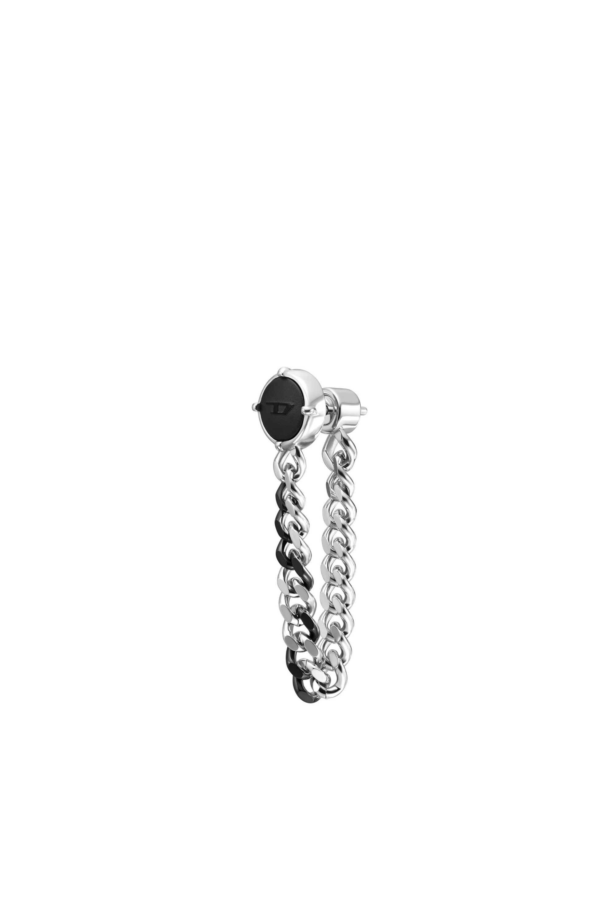 Diesel - DX1500, Unisex's Stainless steel stud earring in シルバー/ブラック - 1