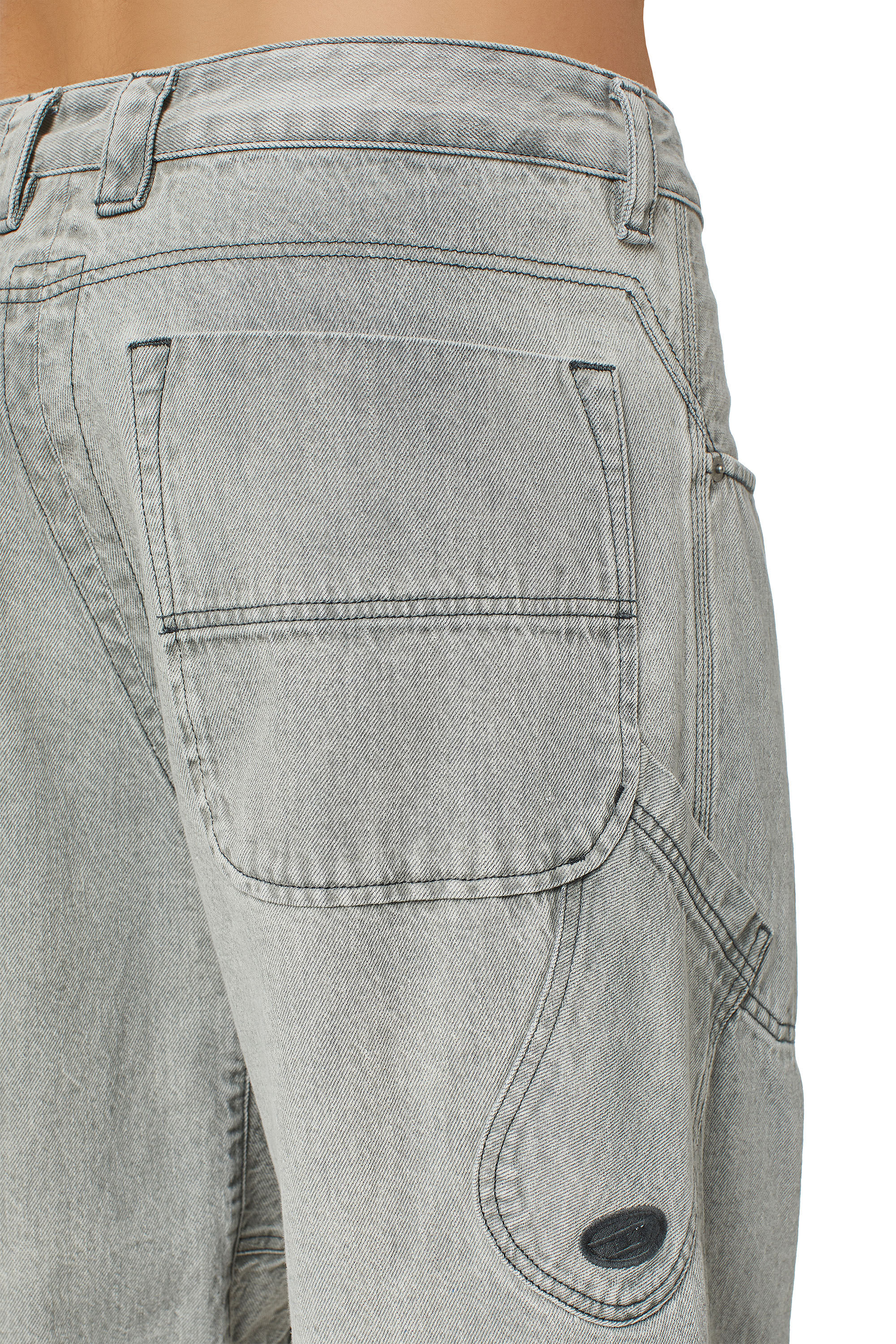 Diesel - D-Fransy 0ICVH Straight Jeans, グレー - Image 5