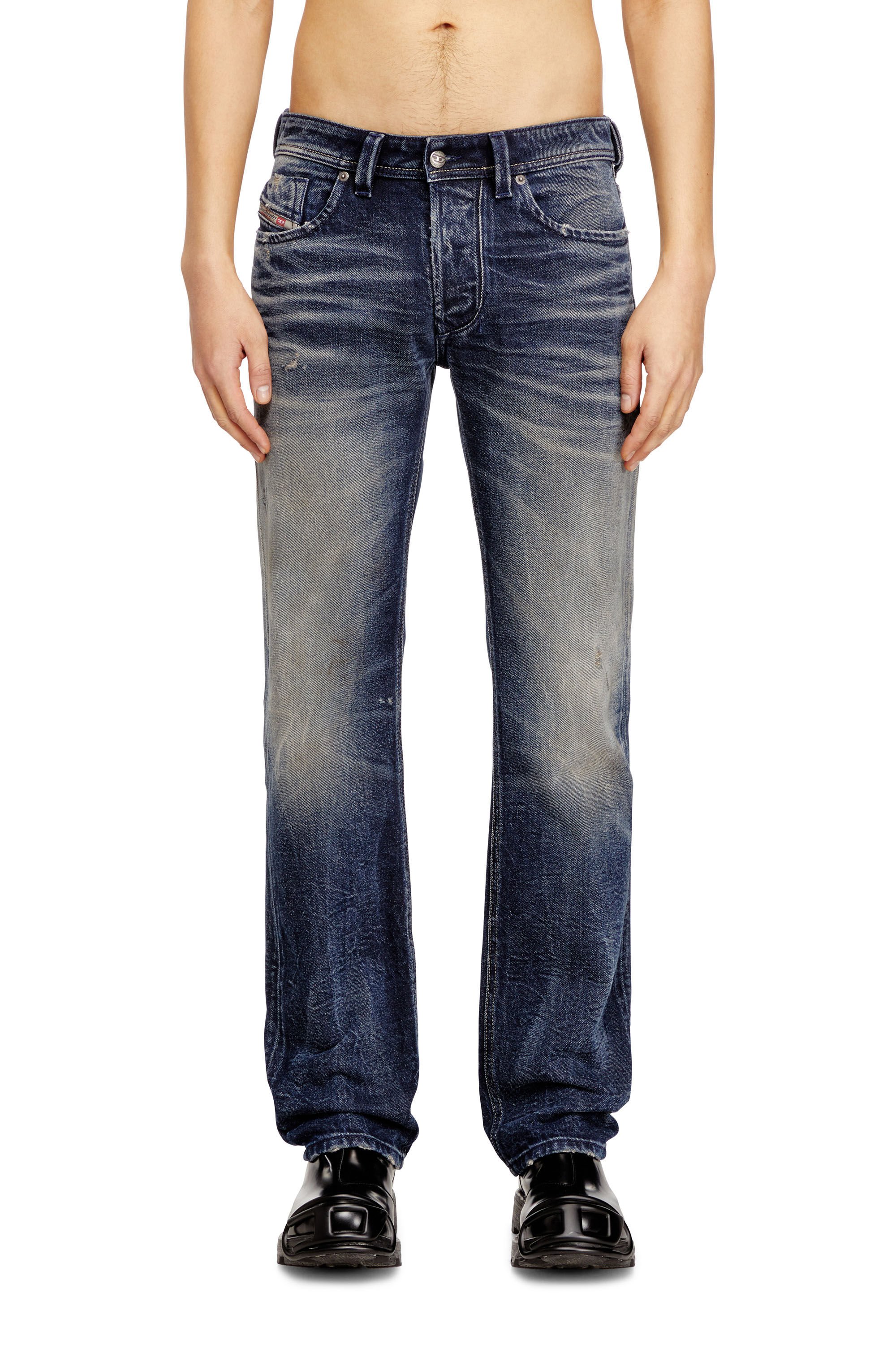 Diesel - Male's Regular Jeans 1985 Larkee 09N57, ダークブルー - 3