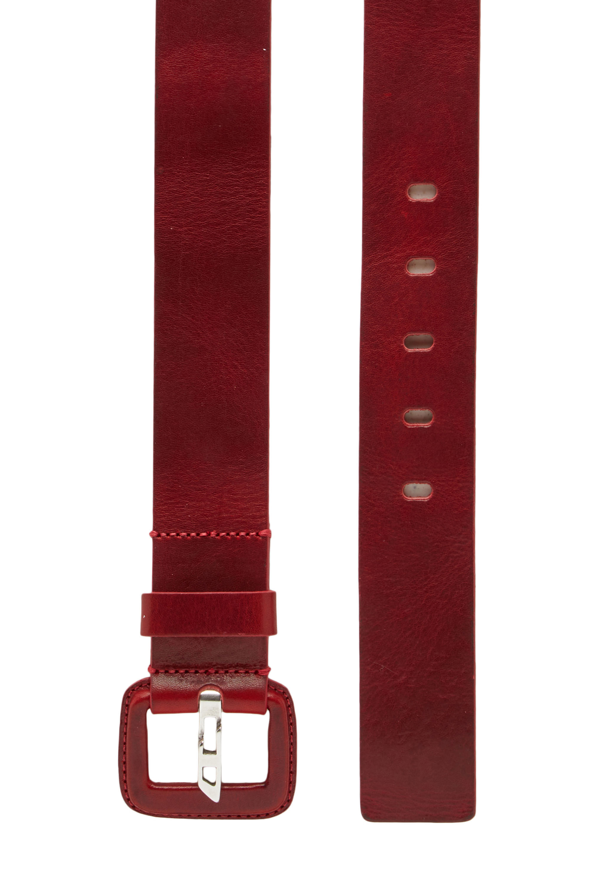 Diesel - B-ARON, Male's カウレザー ベルト in レッド - 2