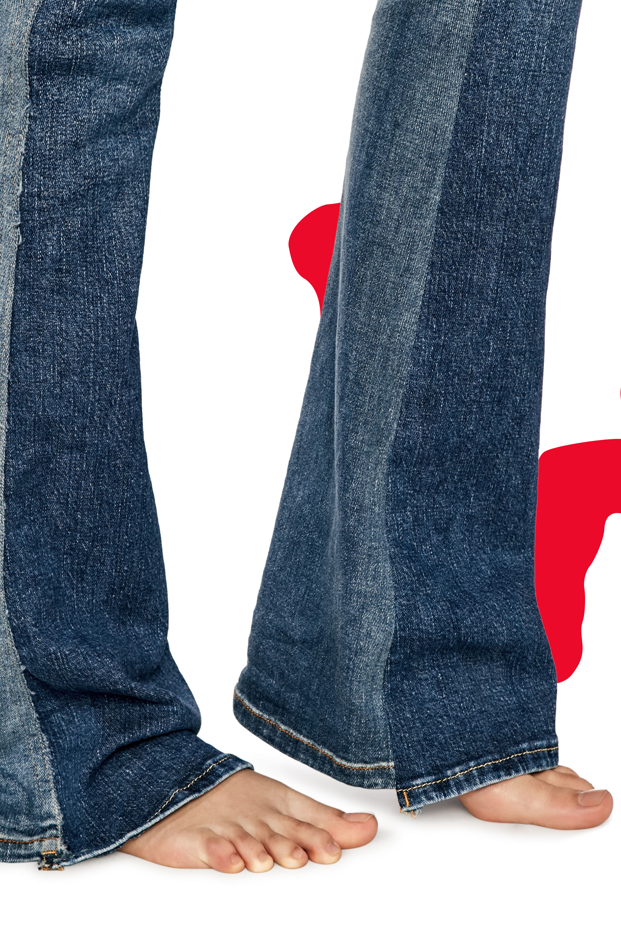 Diesel - Female's Bootcut Jeans Dieseloves 02 09K46, ミディアムブルー - 3