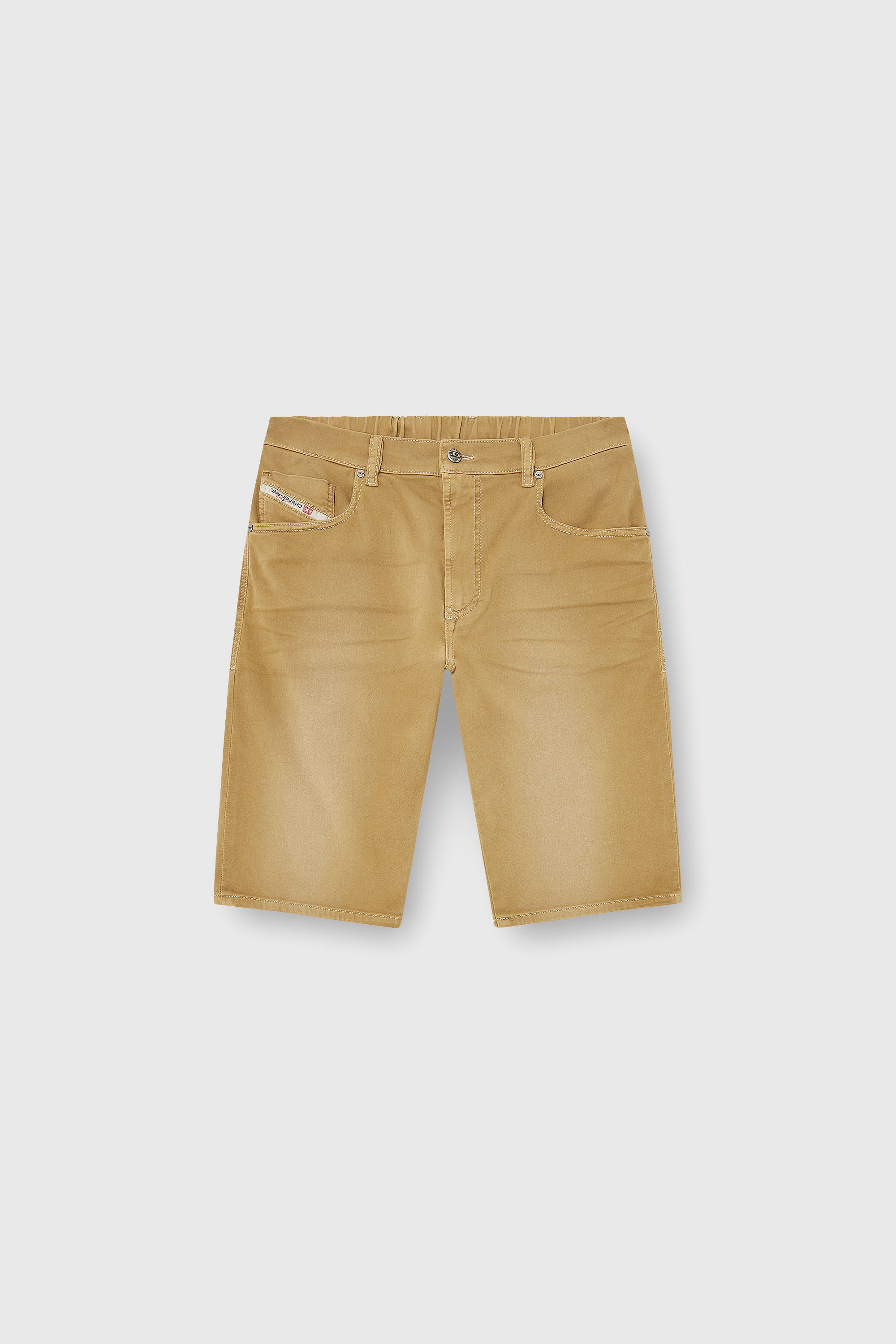 Diesel - 2033 D-KROOLEY-SHORT-BW JOGG, Male's ジョグ ショートパンツ in ベージュ - 2