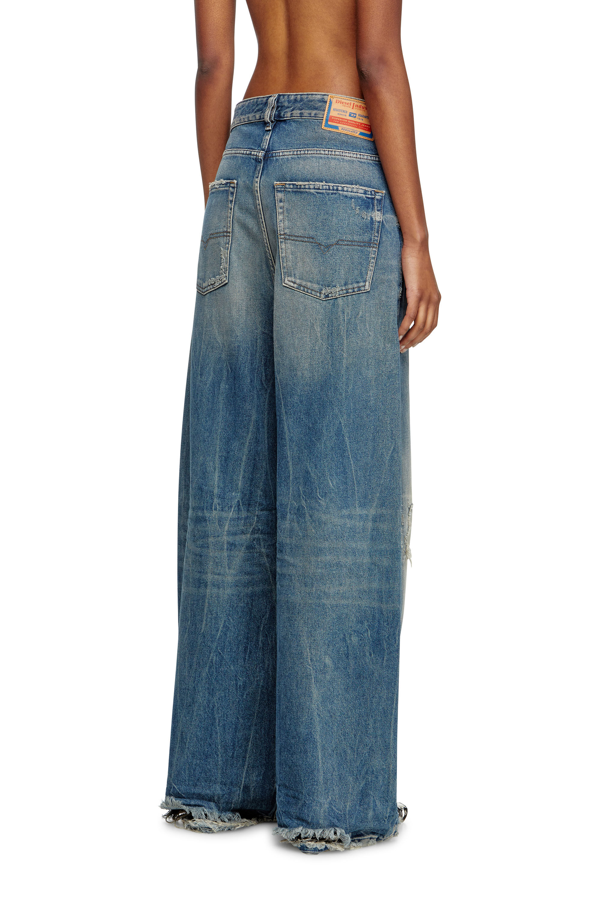 Diesel - Female's Relaxed Jeans 1996 D-Sire 09M28, ミディアムブルー - 4