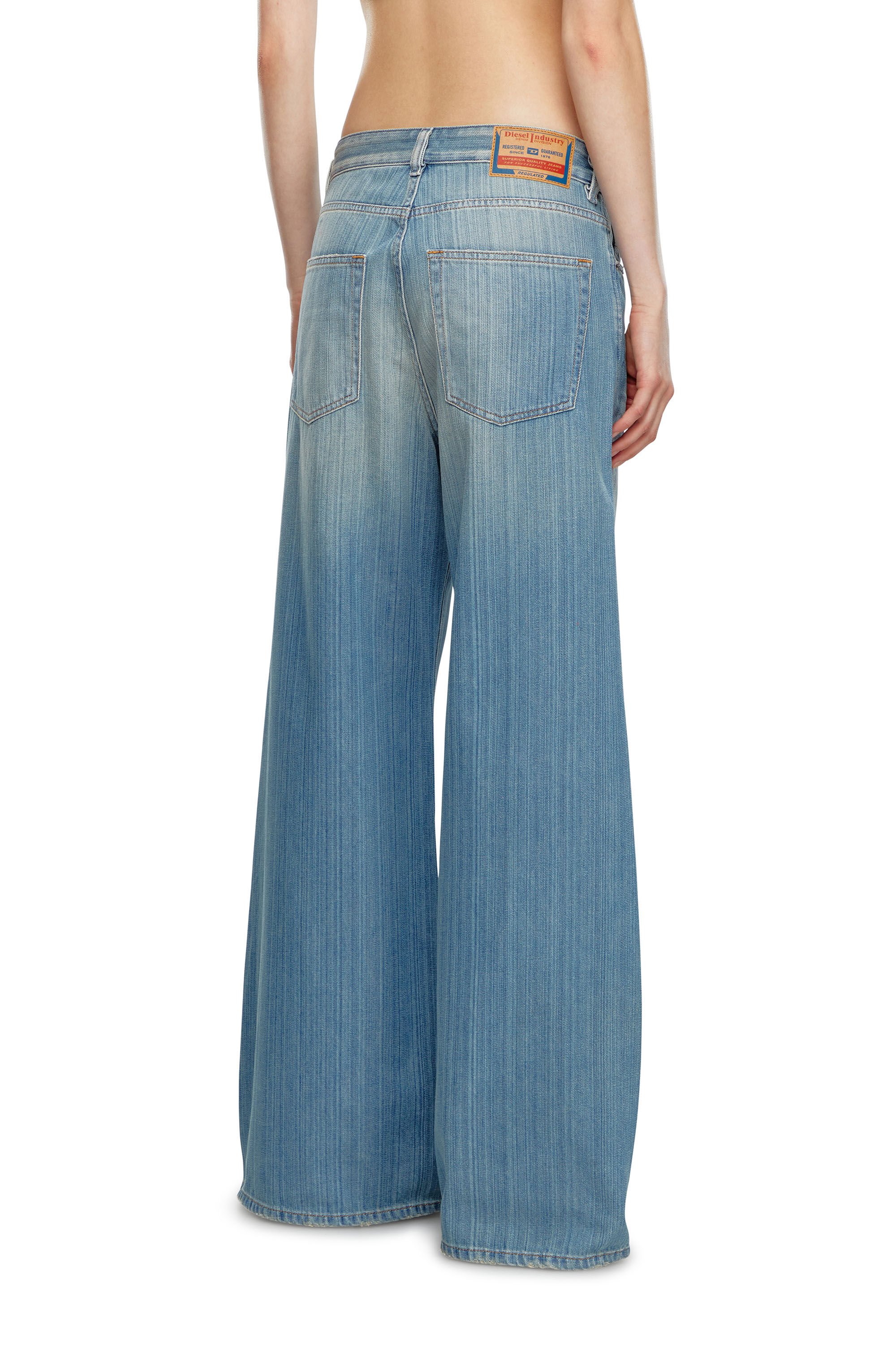 Diesel - Female's Relaxed Jeans 1996 D-Sire 09J87, ミディアムブルー - 4