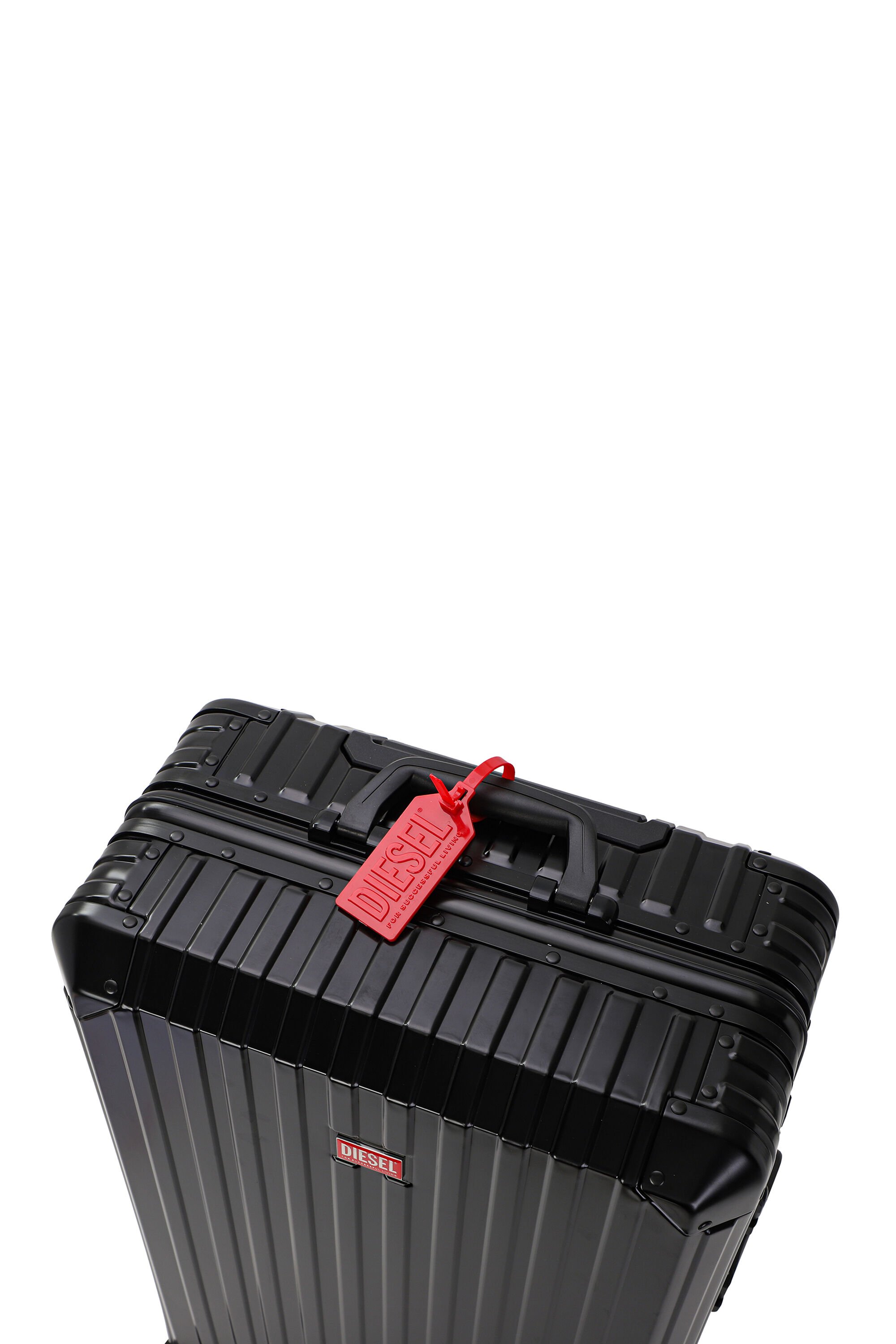 Diesel - DIESEL ALUMINUM TROLLEY- DSL002, Unisex's Aluminum Carry-On Luggage 24" in ブラック - 6