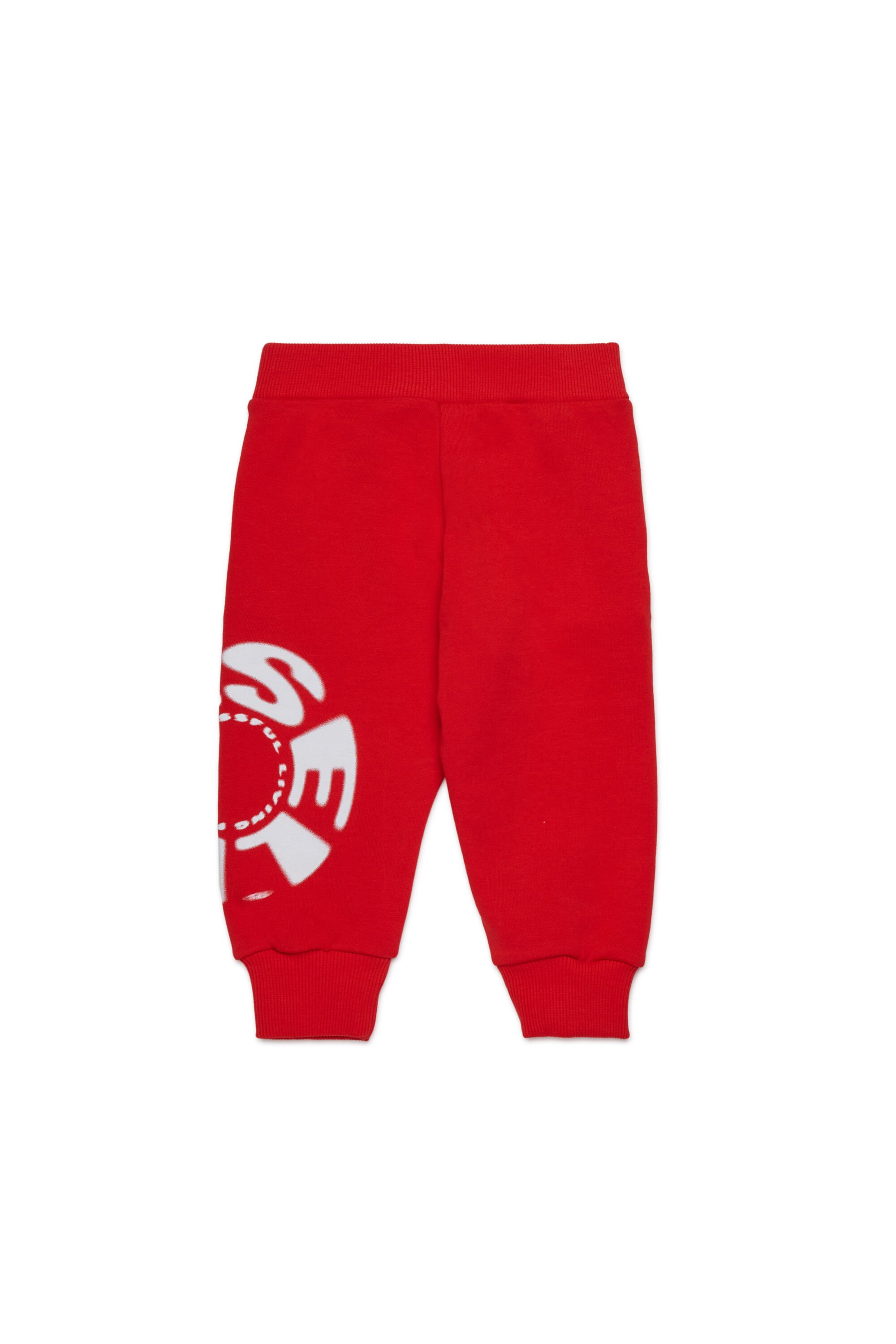Diesel - PRAVONB, Male's Cotton pants with printed logo in レッド - 2