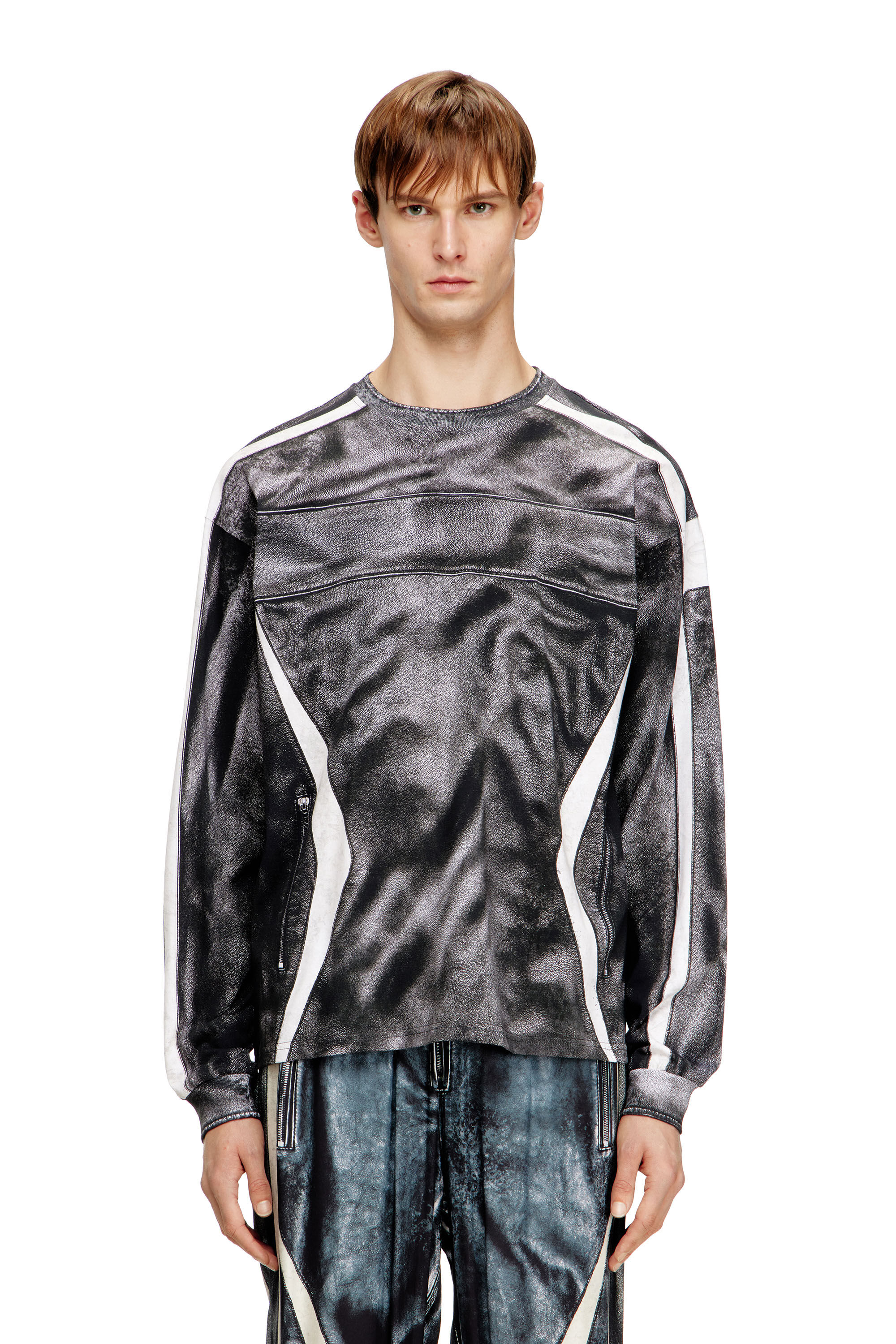 新品 DIESEL ディーゼル T-BOXTY-LS ロンT T-BOXT-LS-INT 長袖Tシャツ｜グレー｜メンズ｜DIESEL