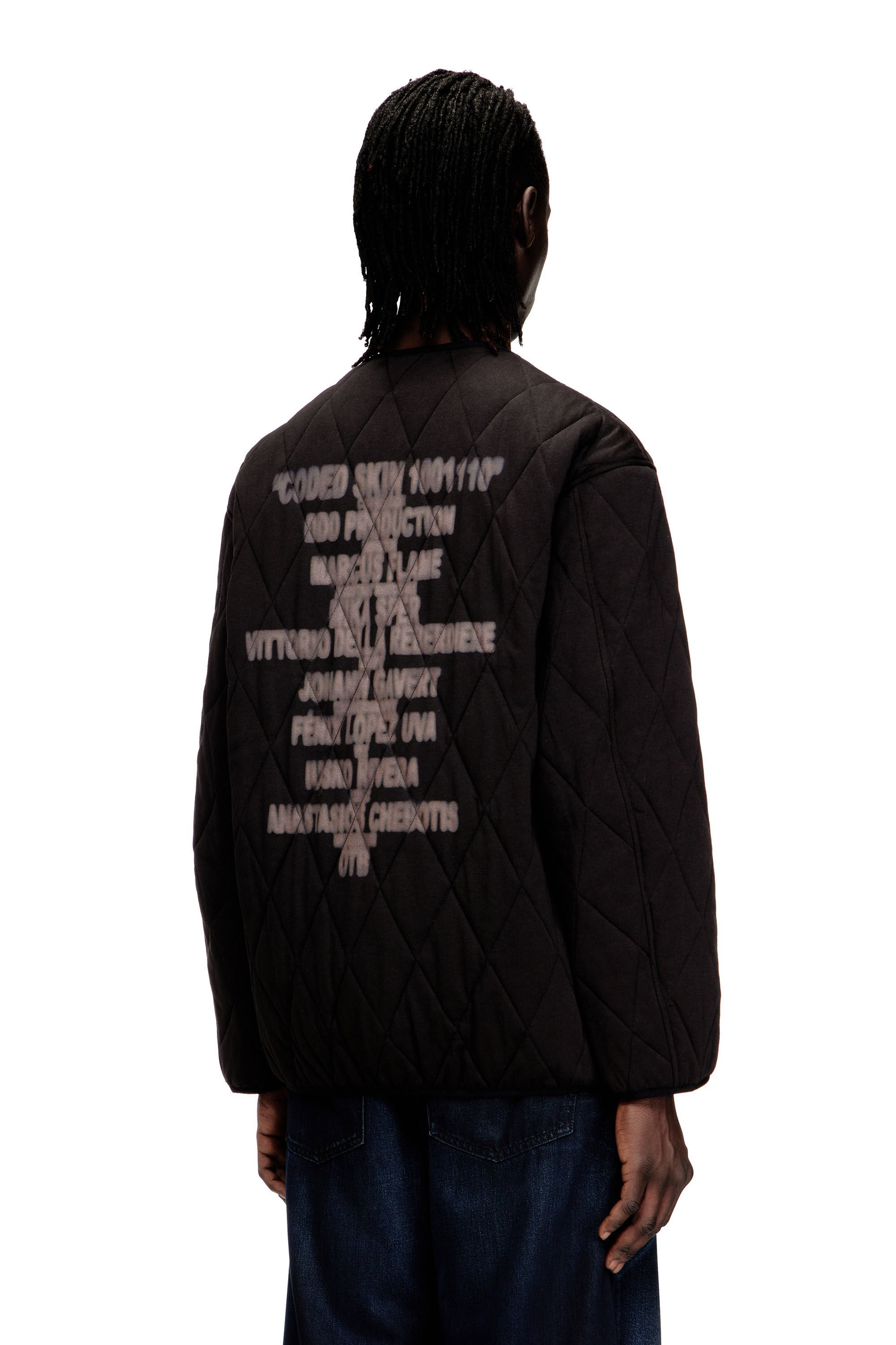 S-BOYS キルティングジャケット｜ブラウン｜メンズ｜DIESEL