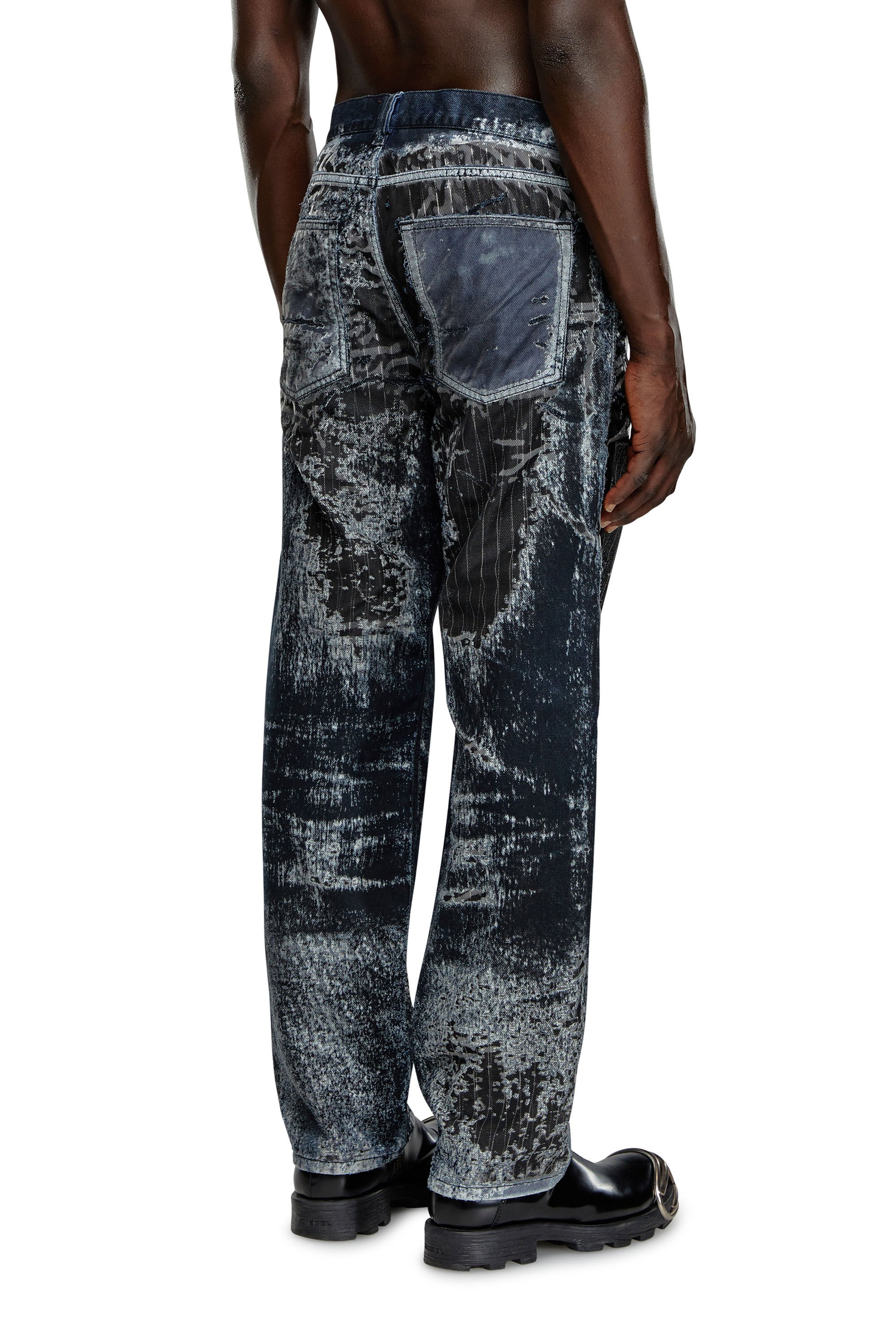 Diesel - Male's Straight Jeans 2010 D-Macs 068MU, ブラック/ブルー - 4