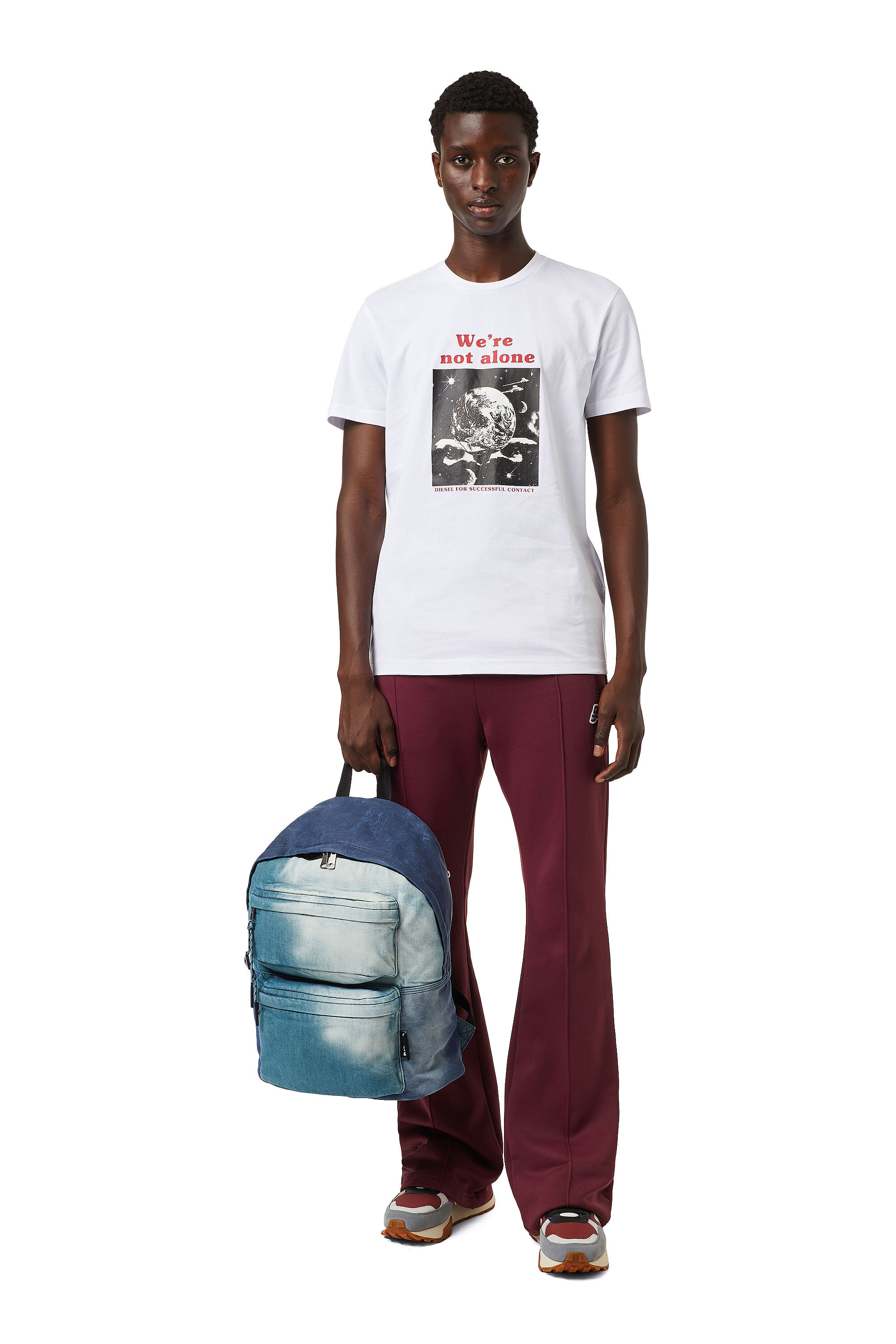 Diesel - S-TYCHE LL, Male's スニーカー レザー ロゴ - S-Tyche LL in ブラウン/グレー - 1