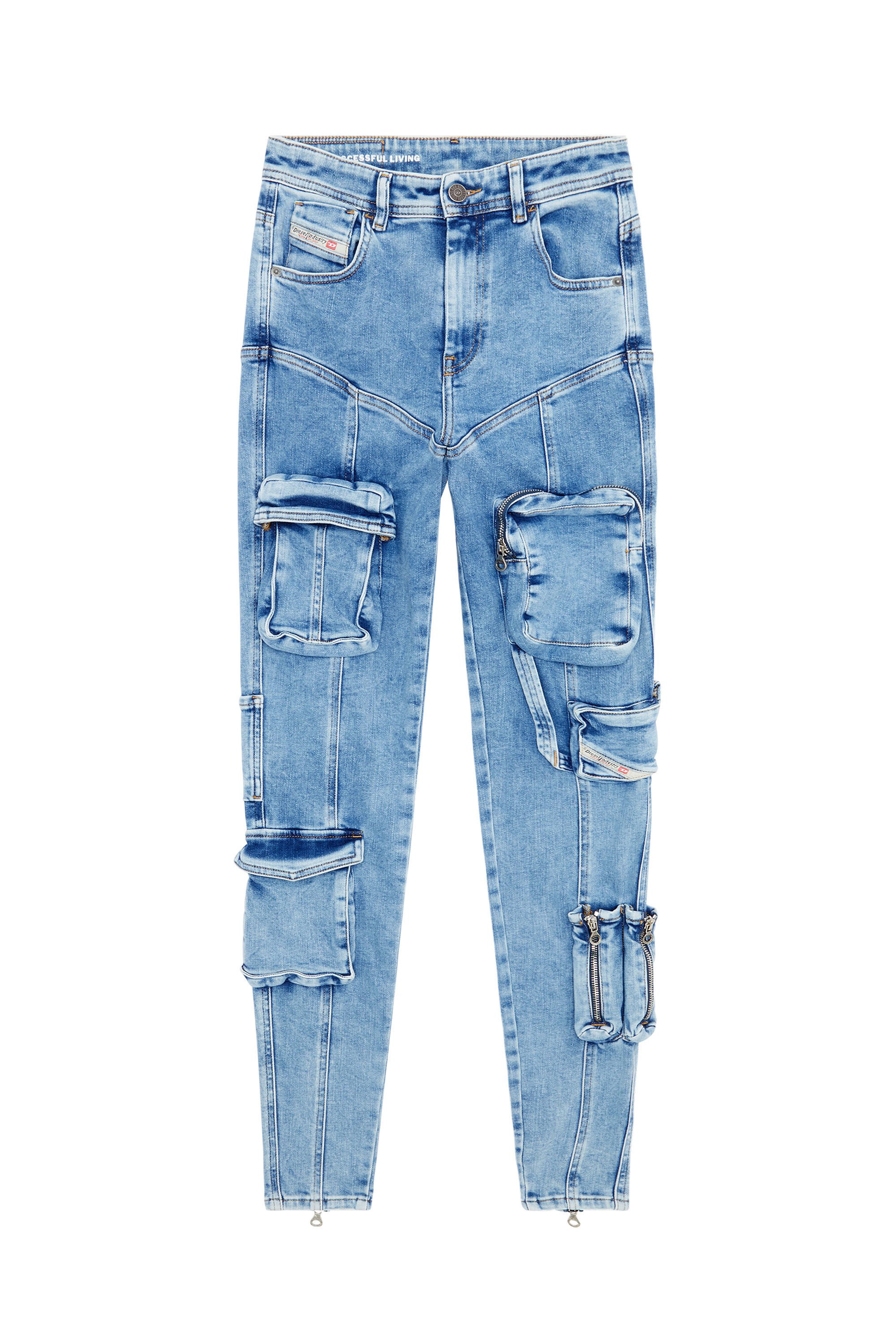Diesel - Female's Super skinny Jeans 1984 Slandy-High 09F67, ライトブルー - 2