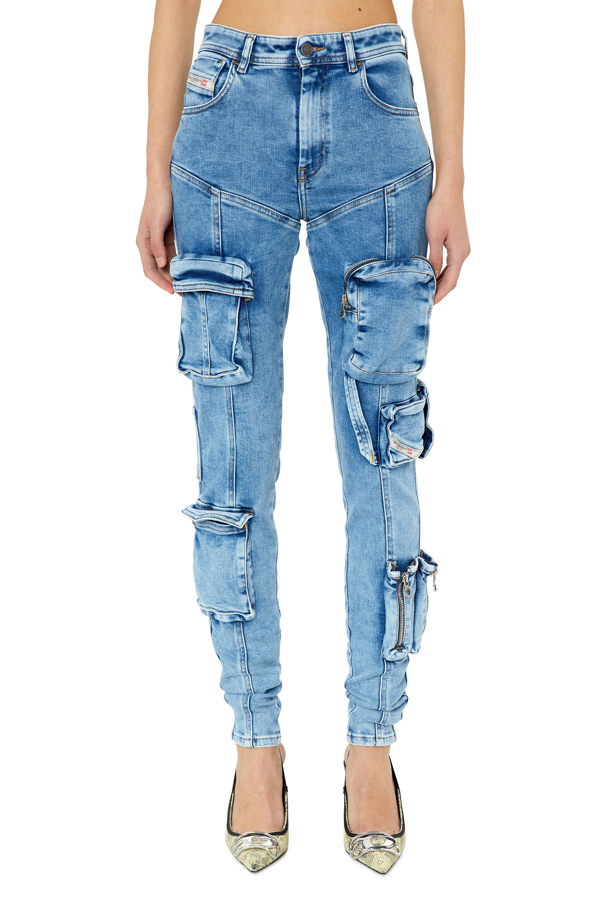 Diesel - Female's Super skinny Jeans 1984 Slandy-High 09F67, ライトブルー - 3