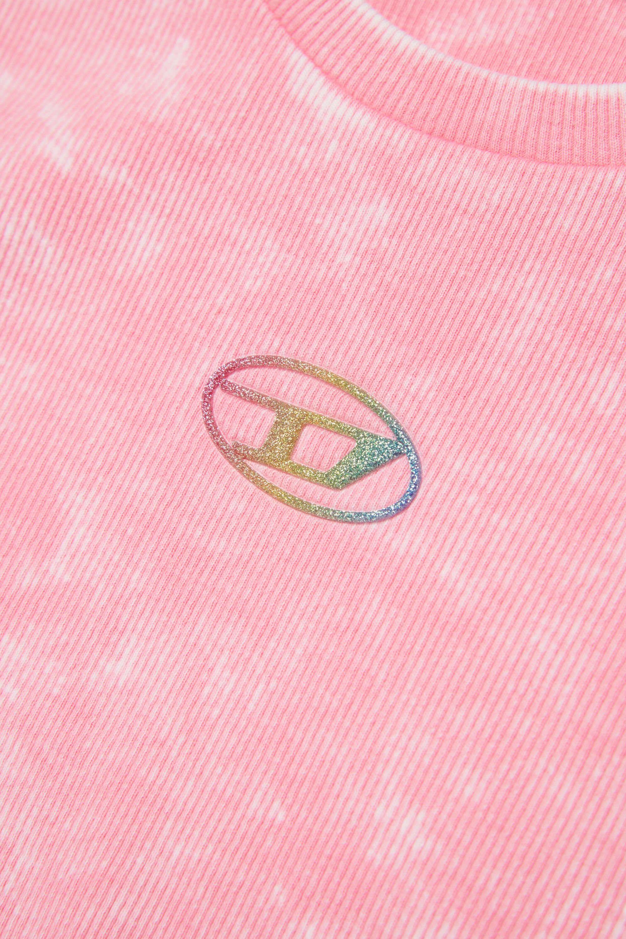 Diesel - TAILIA, Female's Tシャツ in ピンク / ホワイト - 4