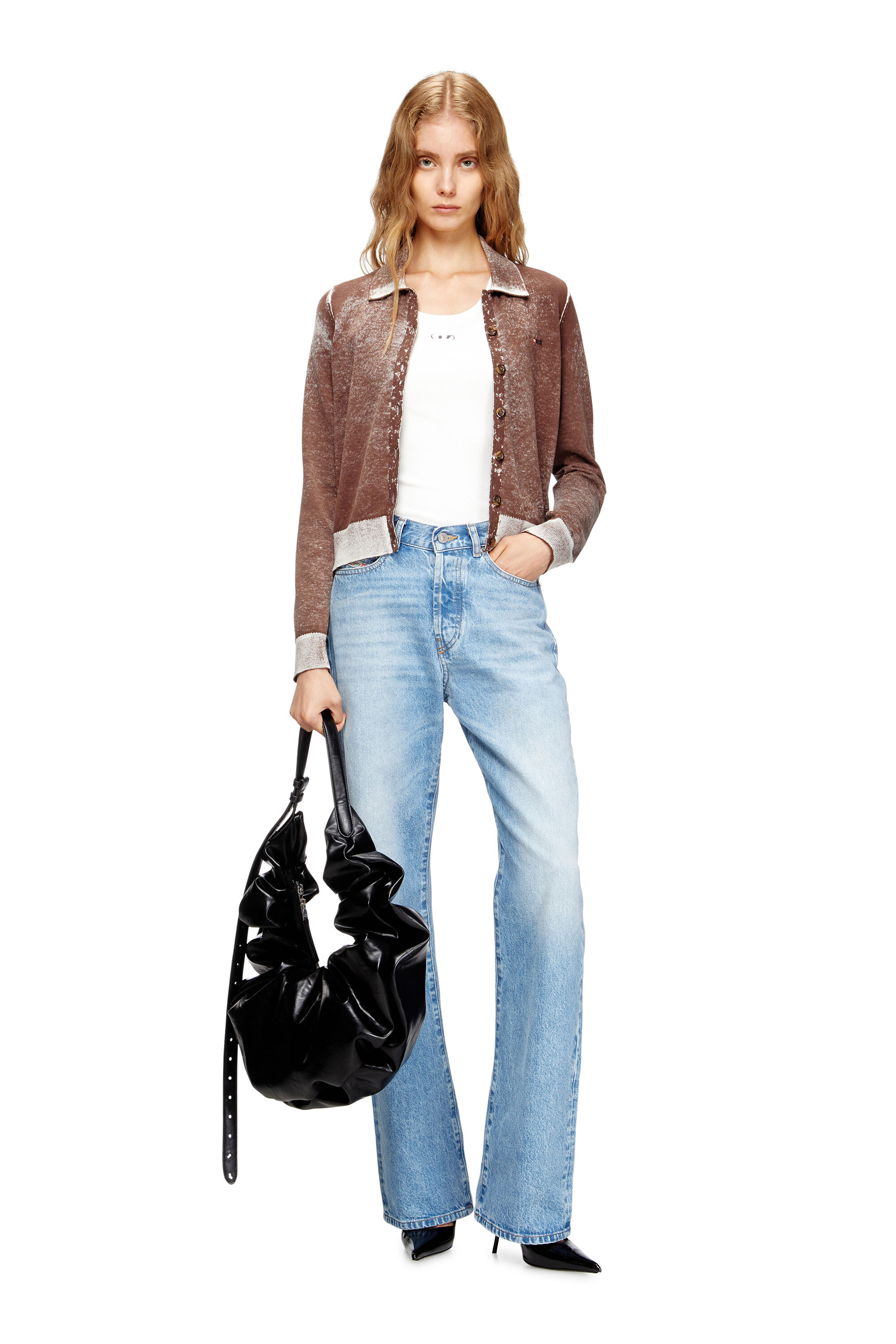 GRAB-D HOBO L ホーボーバッグ L｜ブラック｜ウィメンズ｜DIESEL