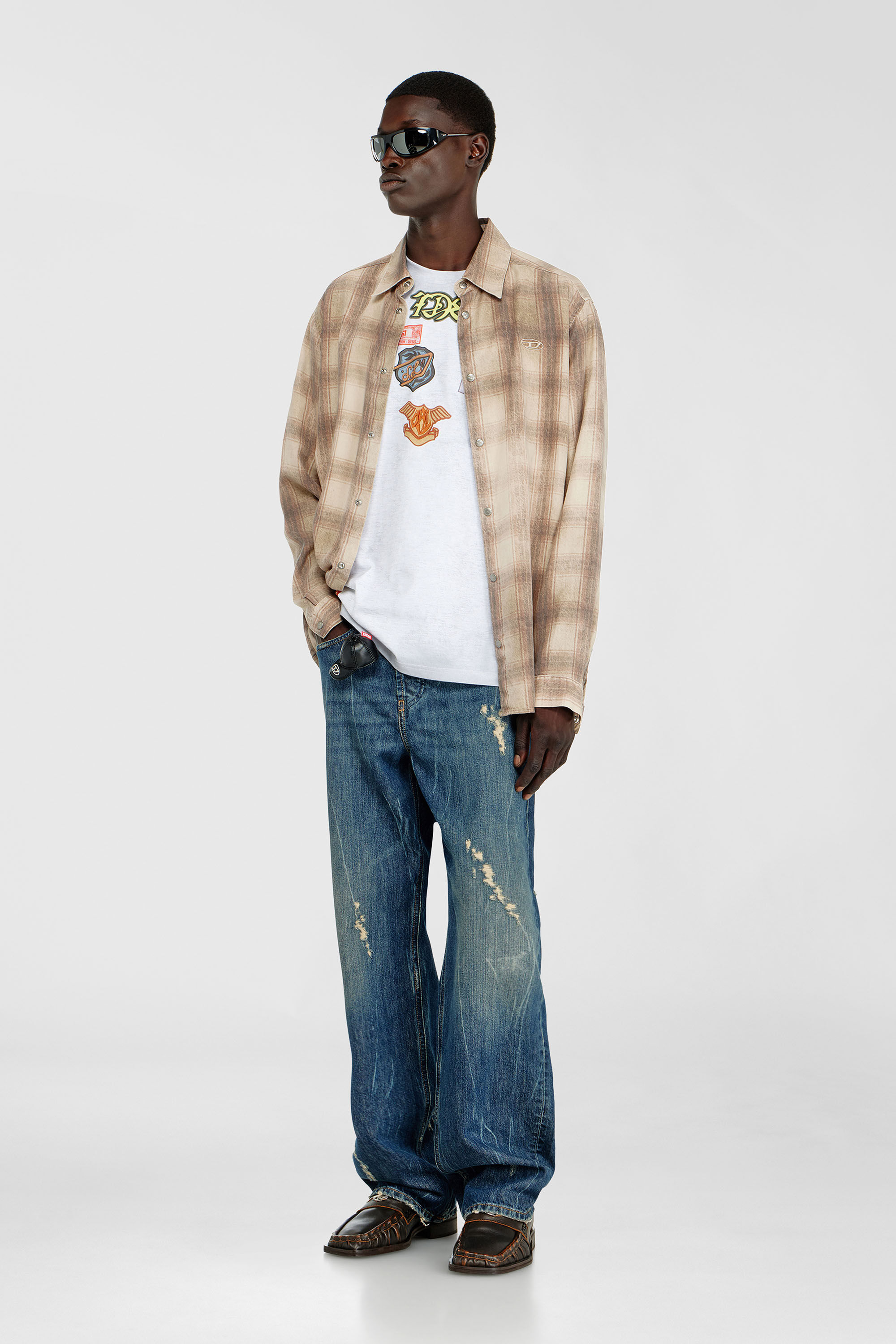 Diesel - T-BOXT-AA6, Male's Tシャツ in ホワイト - 1
