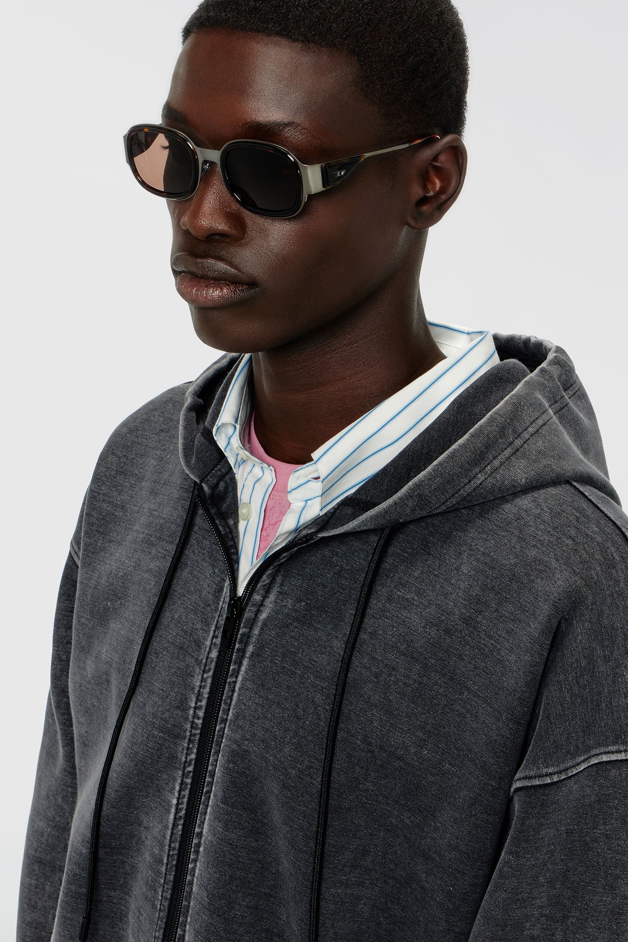 Diesel - 0DL1020, Unisex's スクエア サングラス in ブラウン - 4