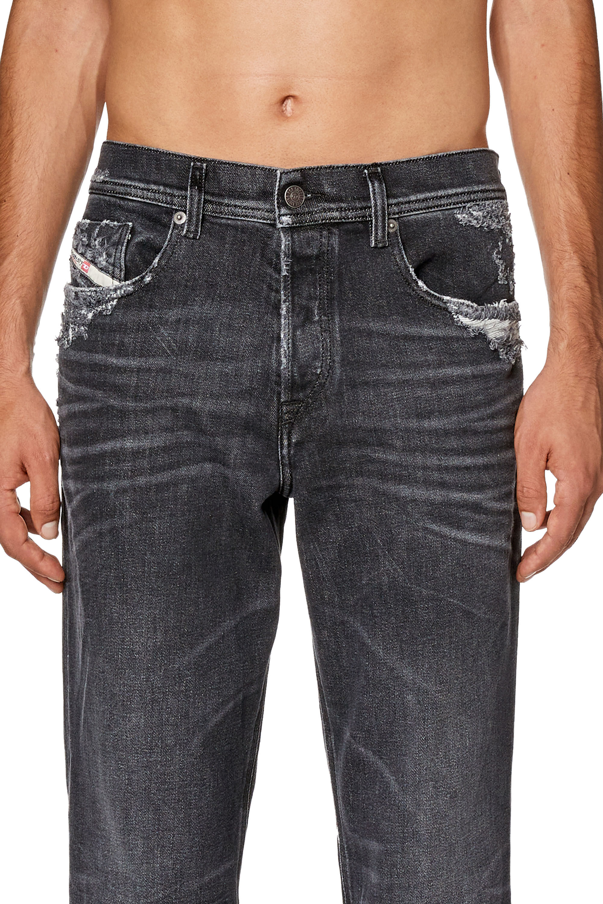 Diesel - Tapered Jeans 2023 D-Finitive 09G23, ブラック/ダークグレー - Image 4