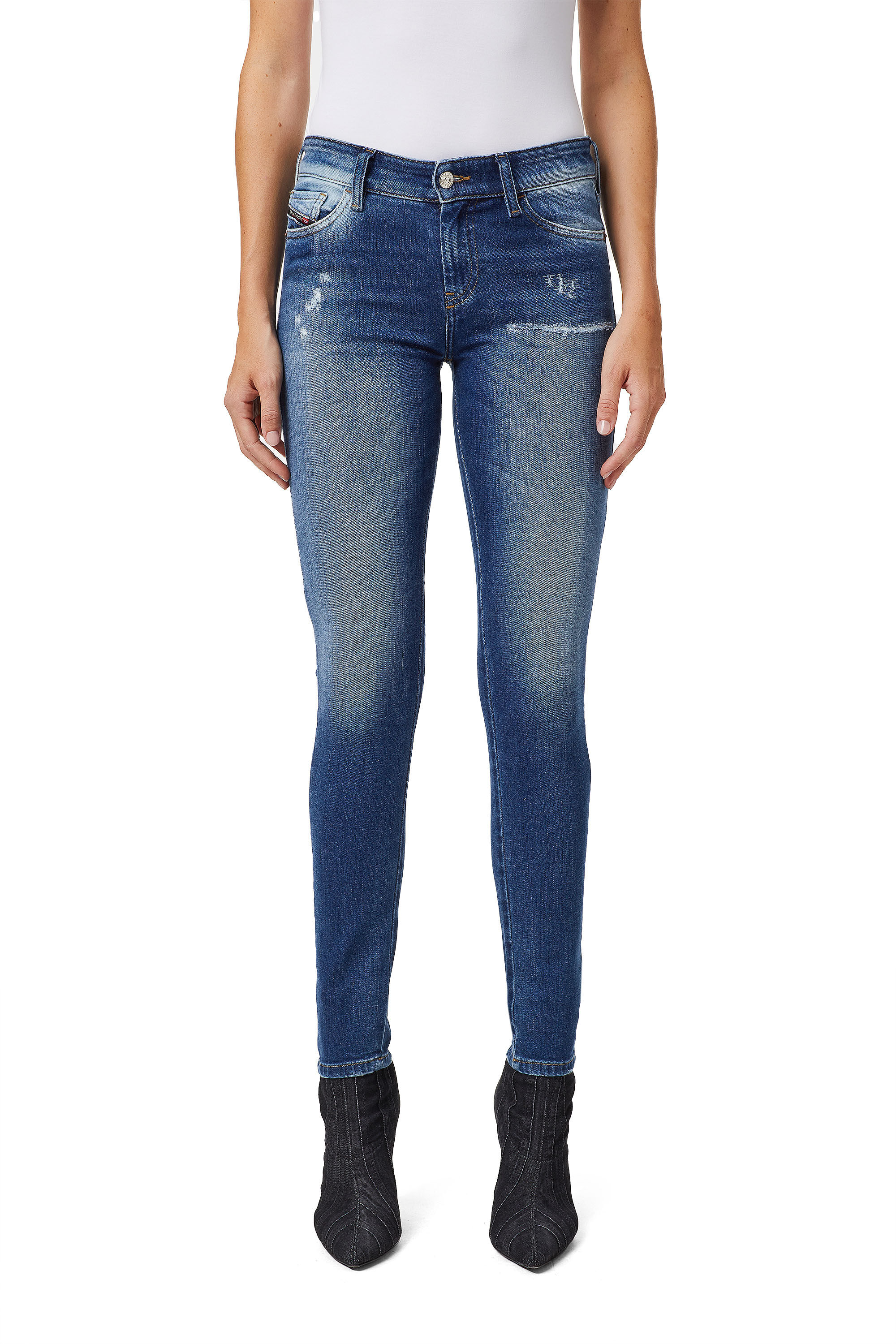 Diesel - 2017 SLANDY 009PU Super skinny Jeans,  - Image 3