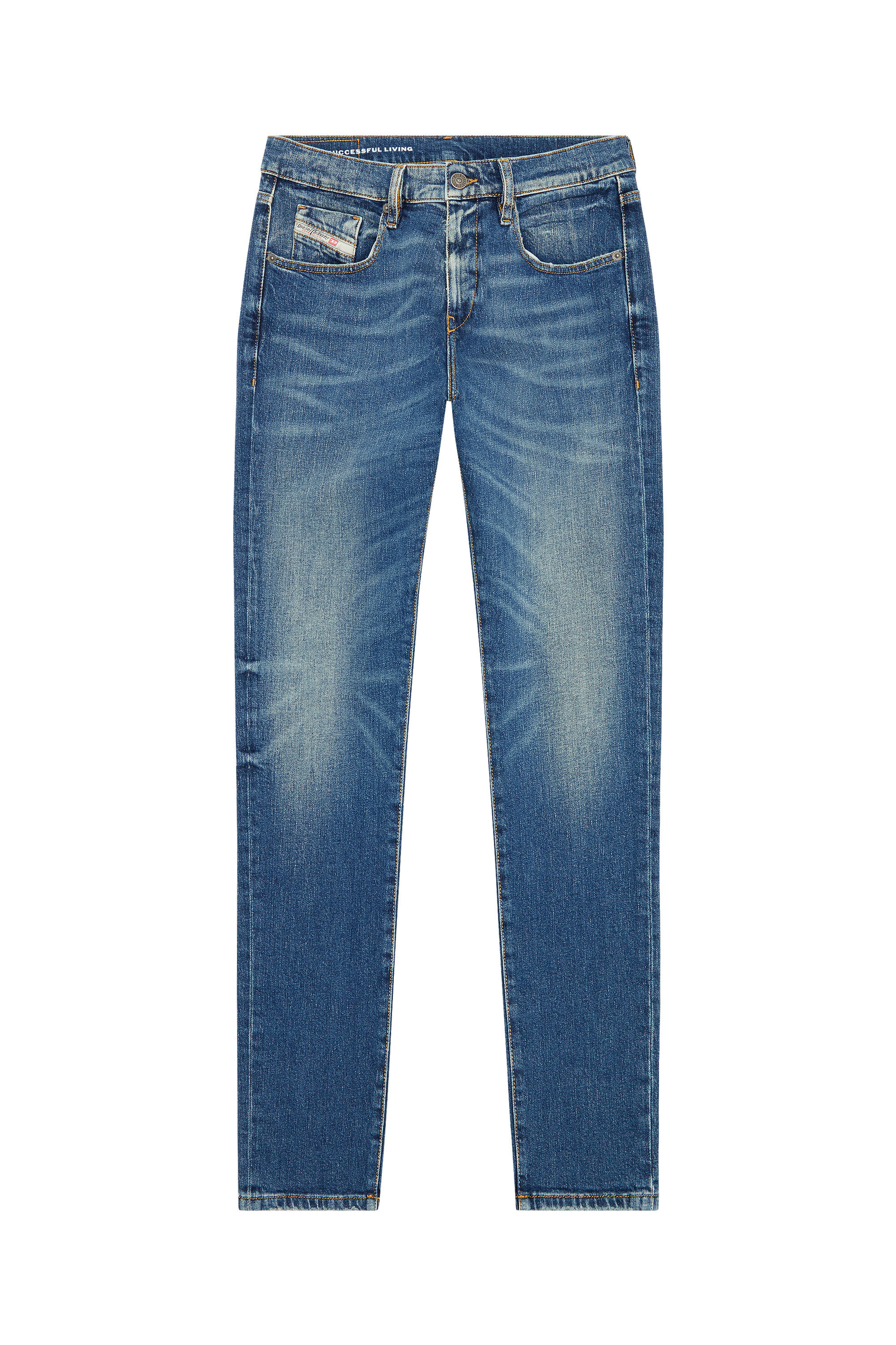 Diesel - Slim Jeans 2019 D-Strukt 007L1, ミディアムブルー - Image 2