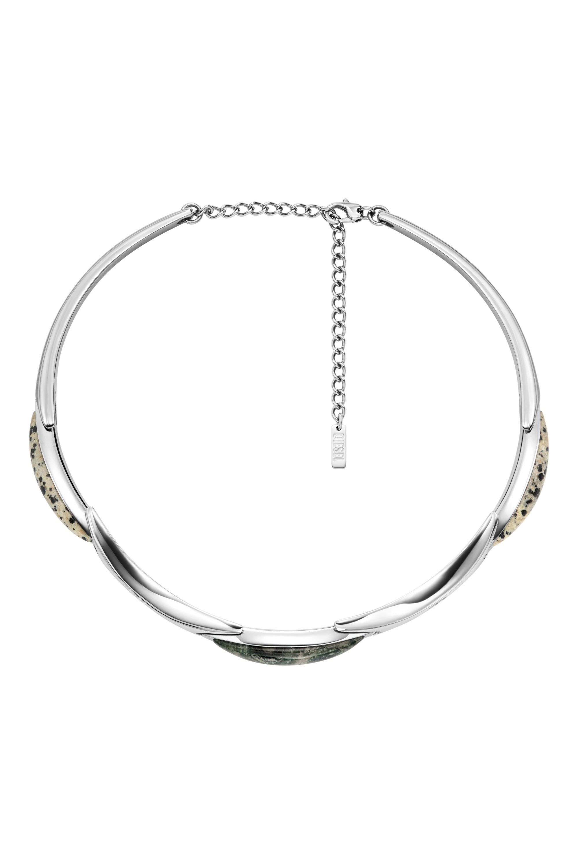 Diesel - DX167740 JEWELLERY, Unisex's Stainless Steel Choker Necklace in シルバー - 1