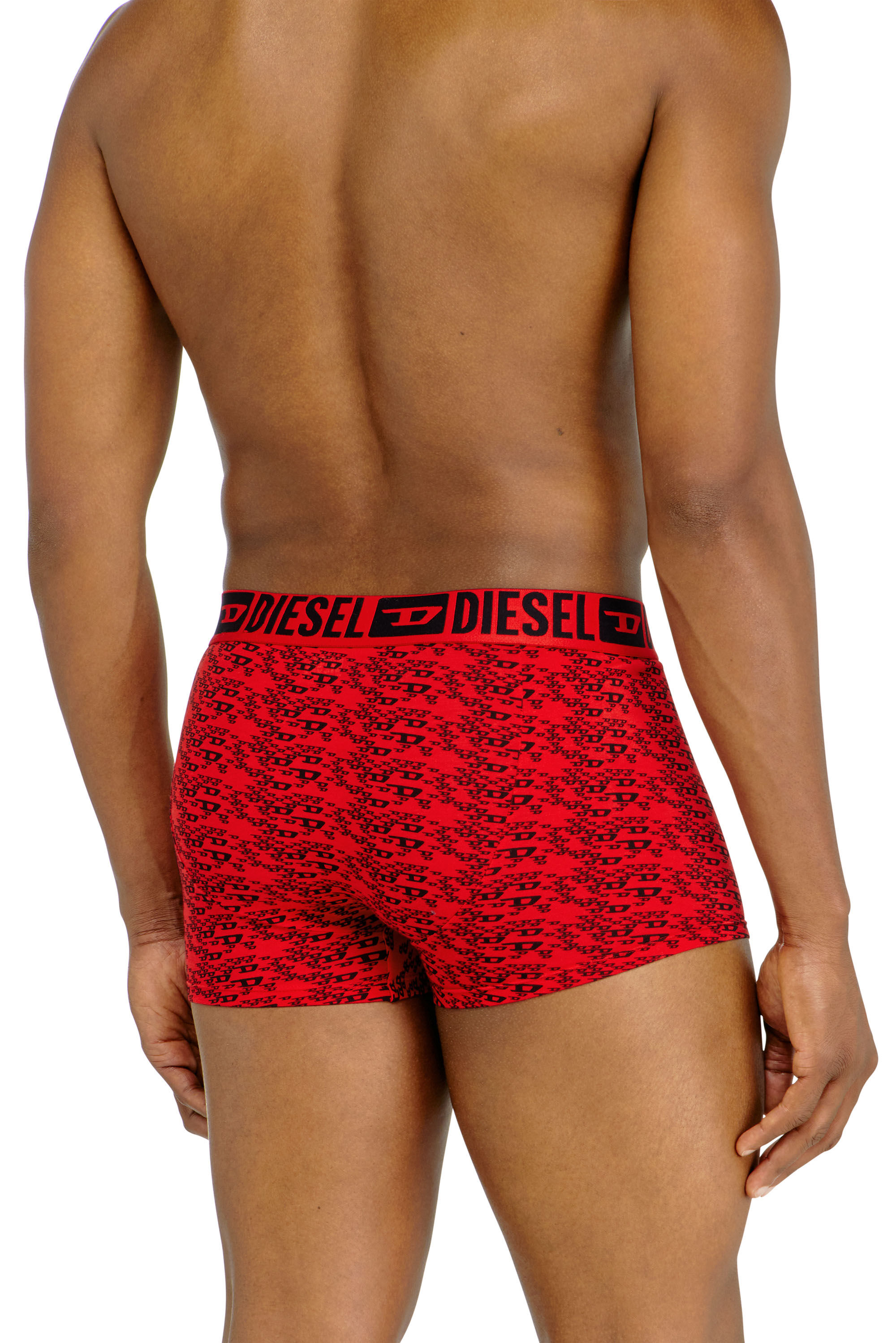 Diesel - MIKE-D-CORE-3PACK, Male's ボクサーパンツ 3枚パック in ブラック/レッド - 4