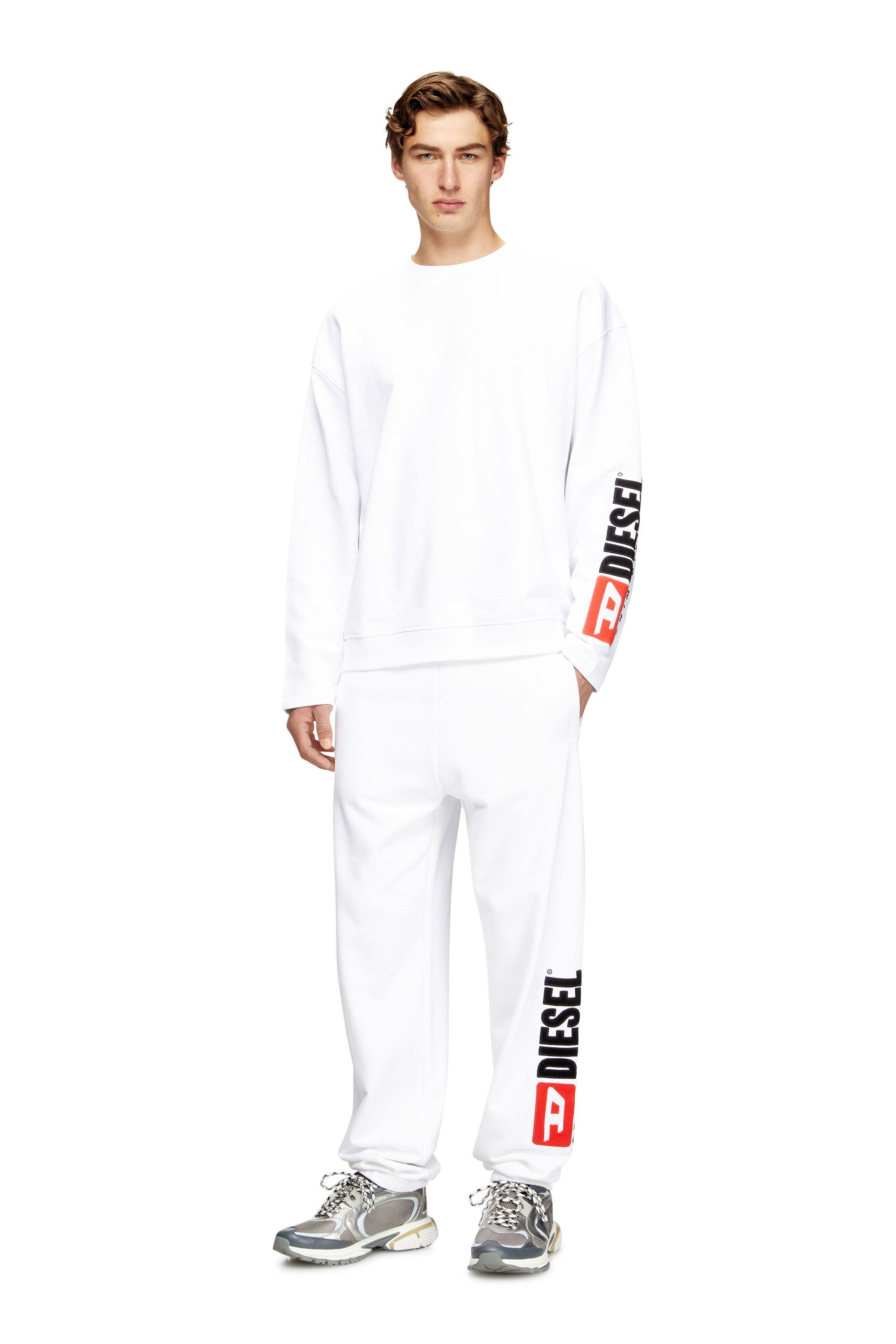 S-BOXT-NC-DIV プルオーバースウェット｜ホワイト｜メンズ｜DIESEL