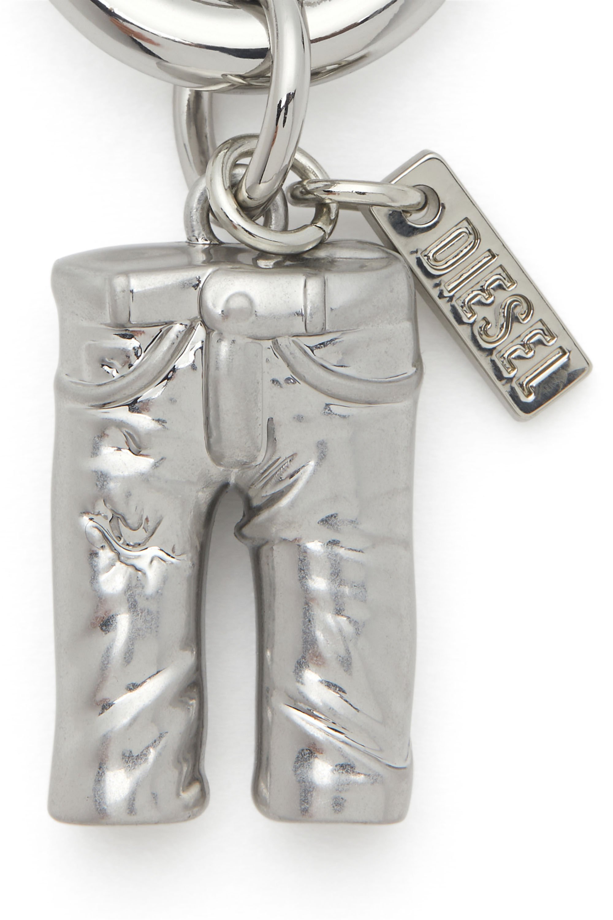 Diesel - CHARM-5PKT, Unisex's Charm in metal with logo detail in シルバー - 2