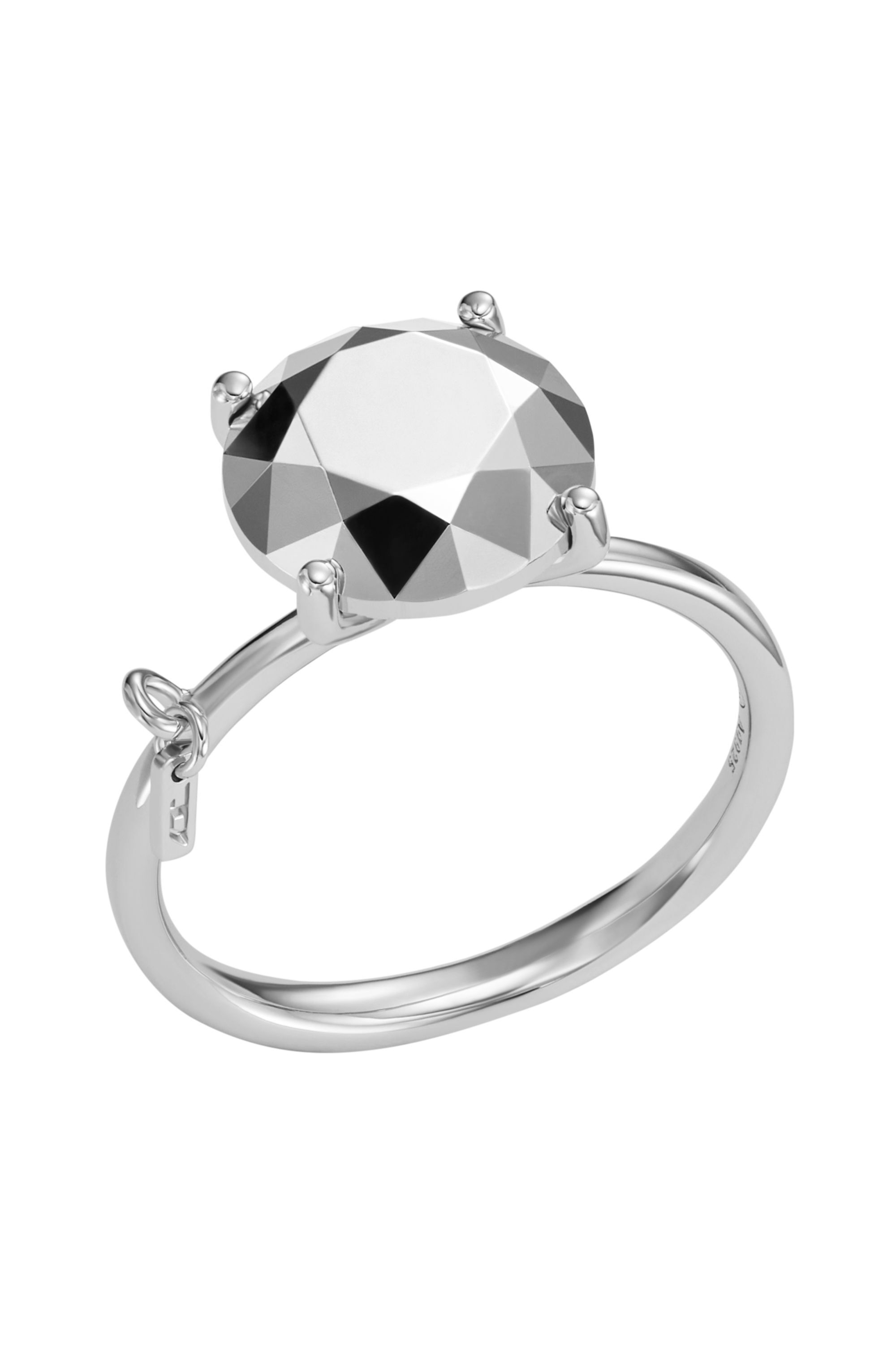 Diesel - DL1353040 STERLING SILVER JEWEL, Unisex's Diamond Cut Sterling Silver Ring in シルバー - 1