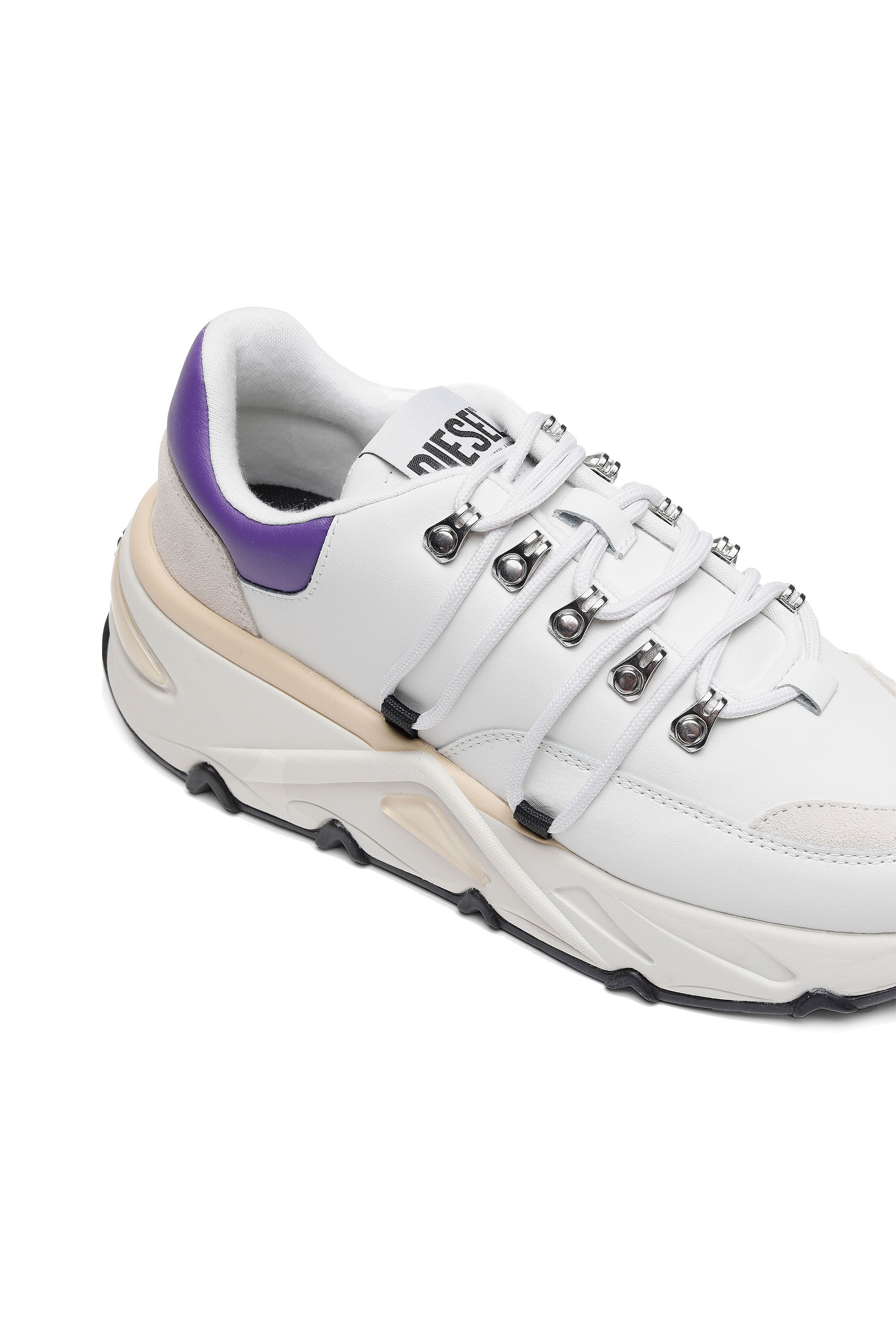 Diesel - S-HERBY TREK EVO, Female's スニーカー チャンキーソール - S-Herby Trek Evo in ホワイト/バイオレット - 4