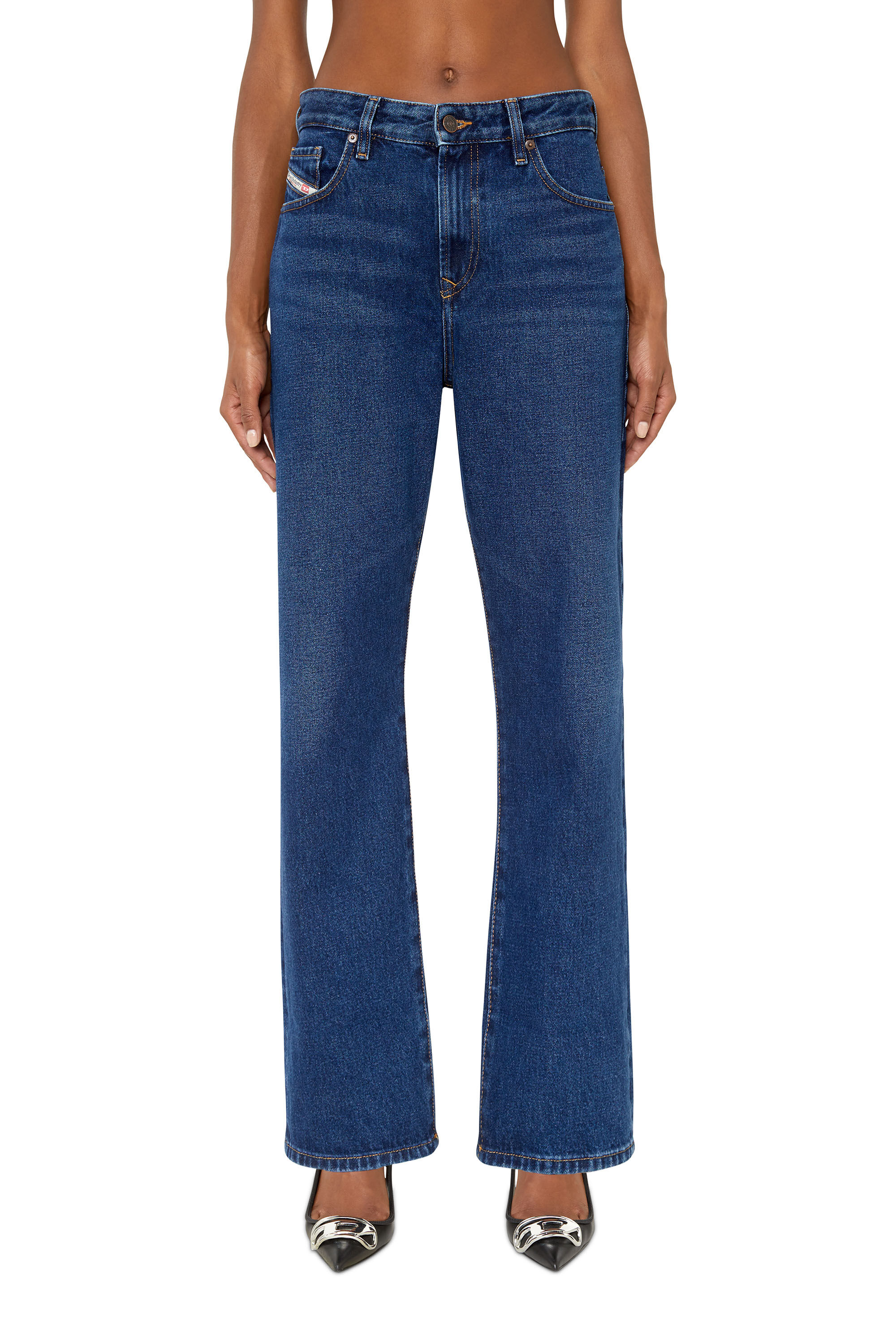 Diesel - Female's Straight Jeans 1999 D-Reggy 007E6, ダークブルー - 3