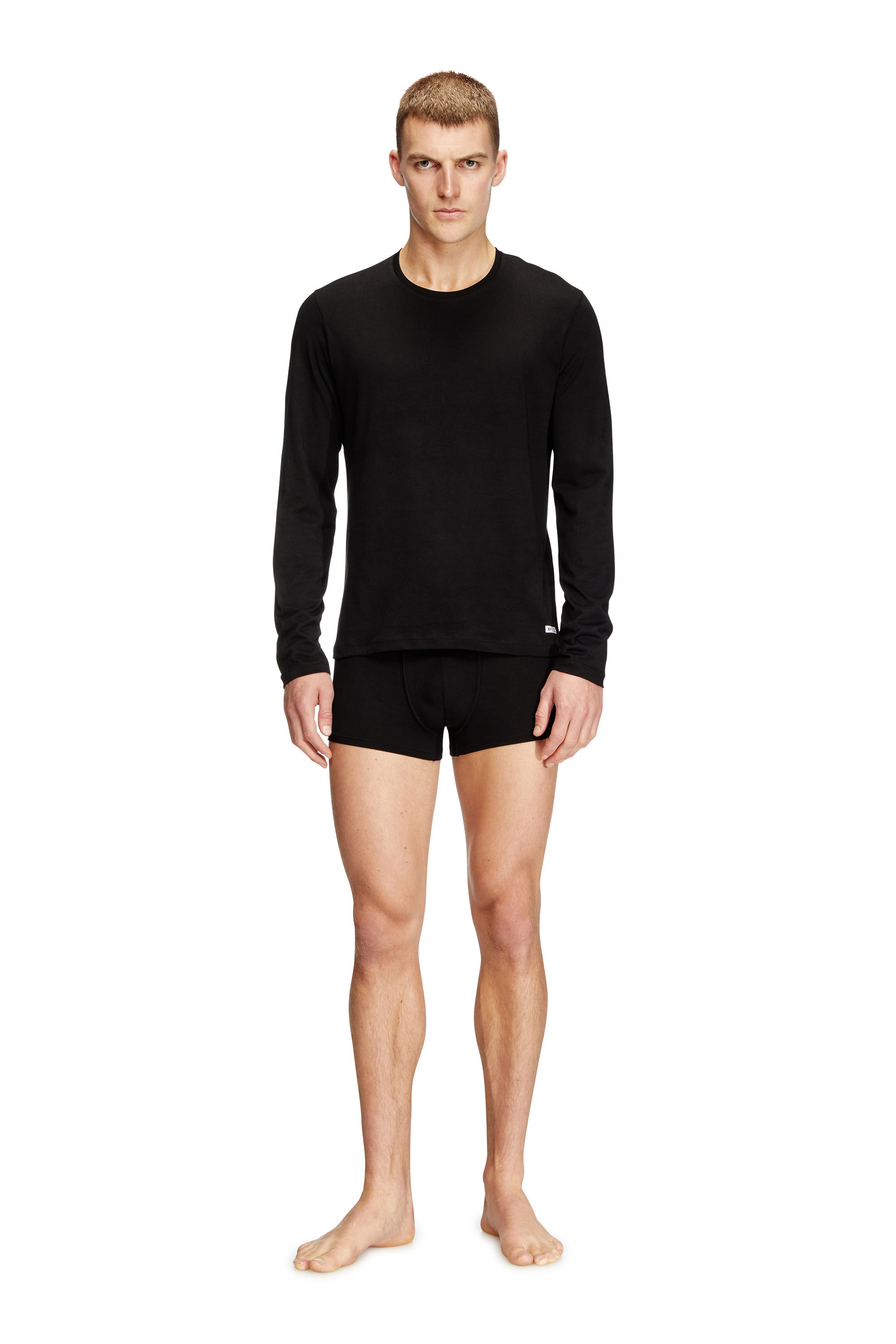 Diesel - KIRK-D-BOX, Male's Long-sleeve cotton T-shirt in ブラック - 1
