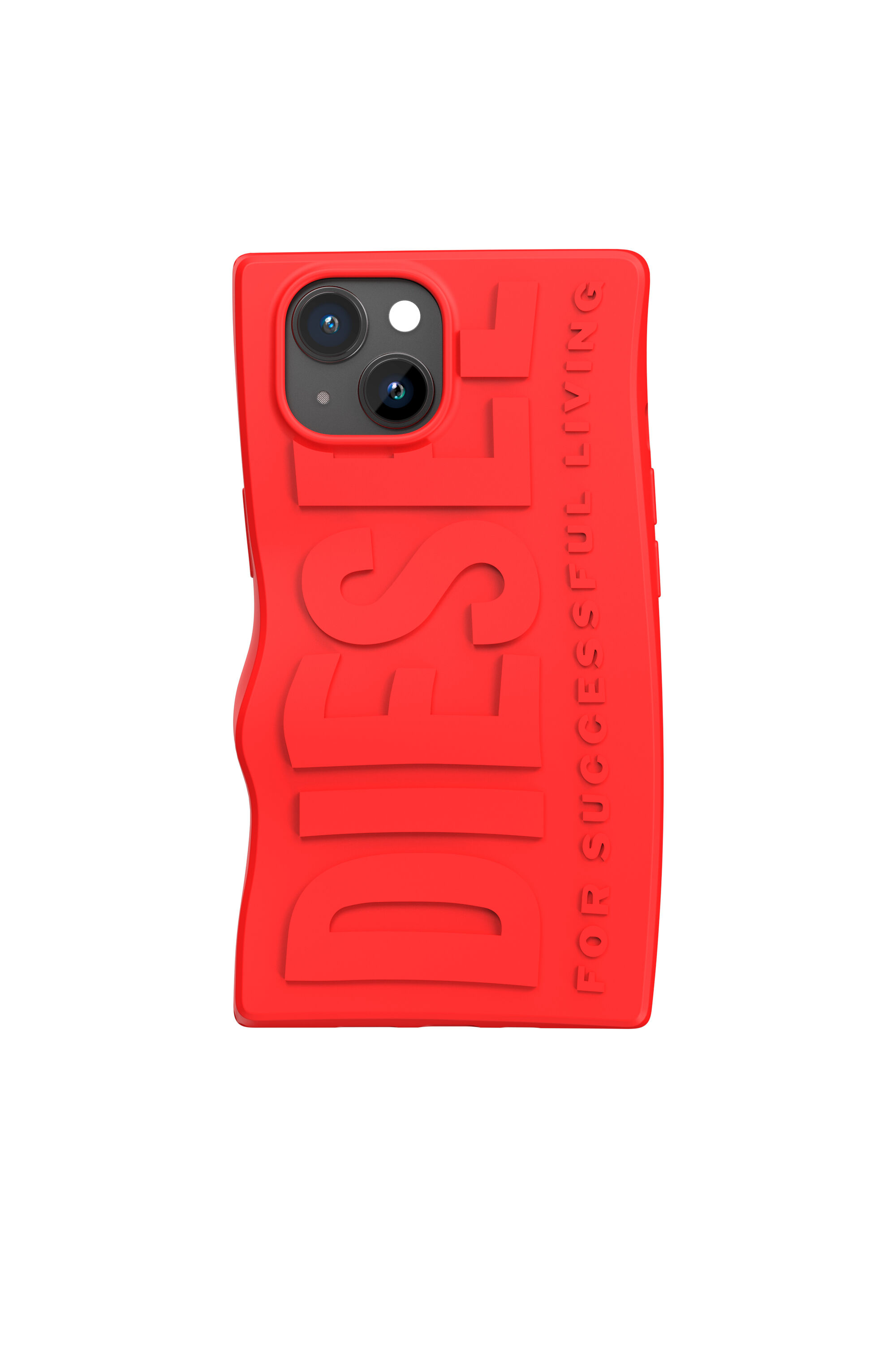 Diesel - 54116 MOULDED CASE, Unisex's iPhone 15 シリコンケース in レッド - 2