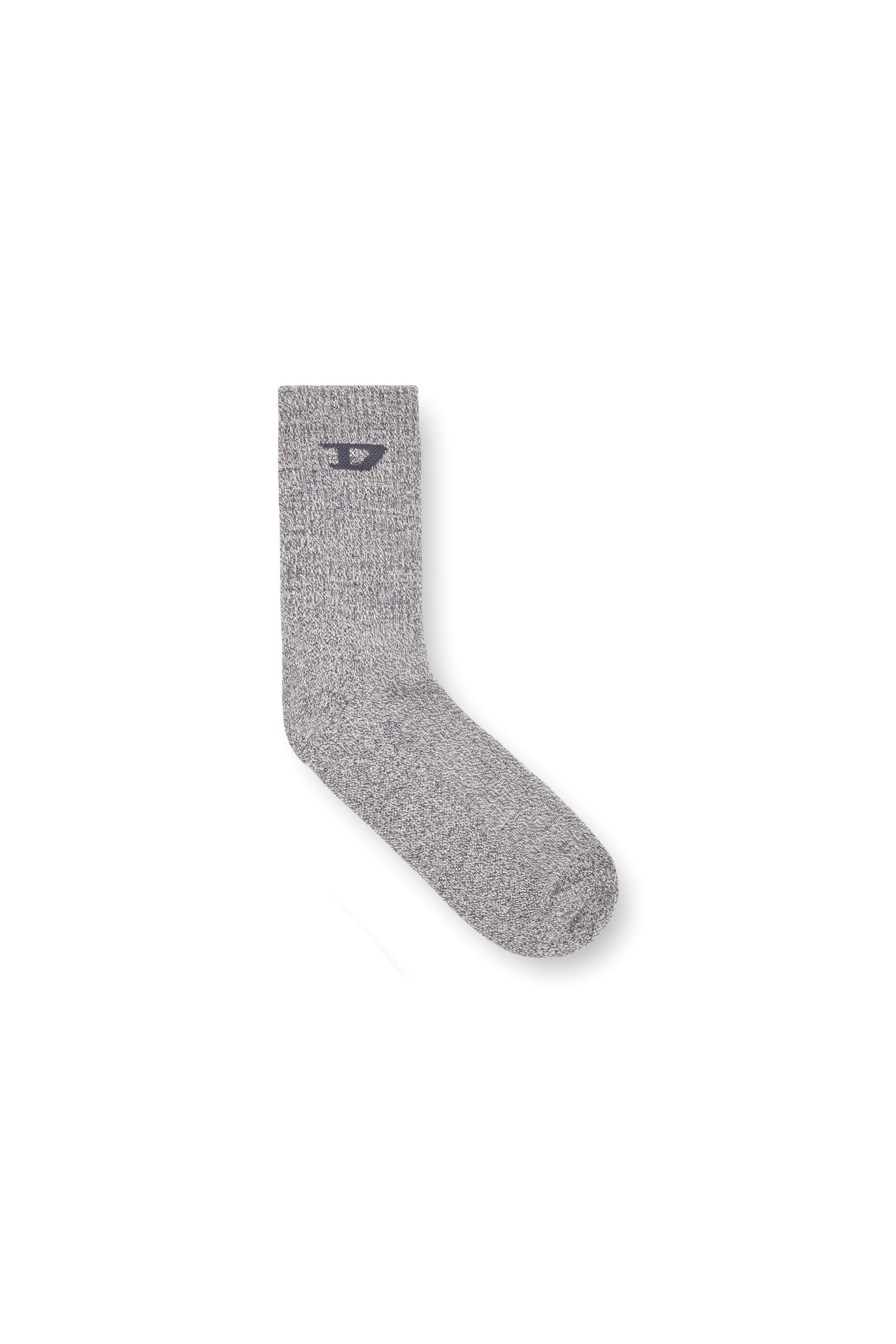 Diesel - SKM-D-TENNIS-CREW-17.5-S, Male's Cotton sock with cushioned sole in ライトグレー - 1