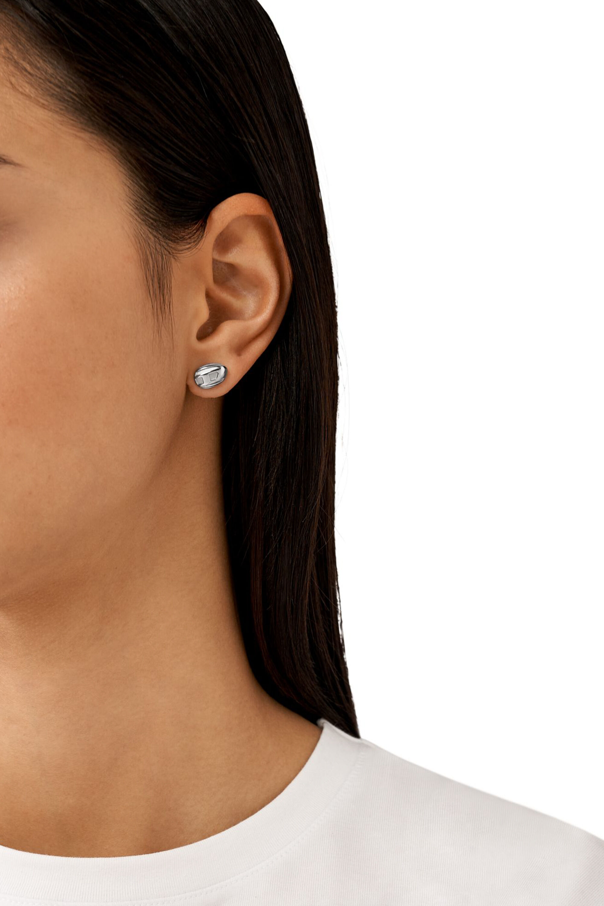 Diesel - DX1484, Unisex's Stainless steel stud earring in シルバー - 4