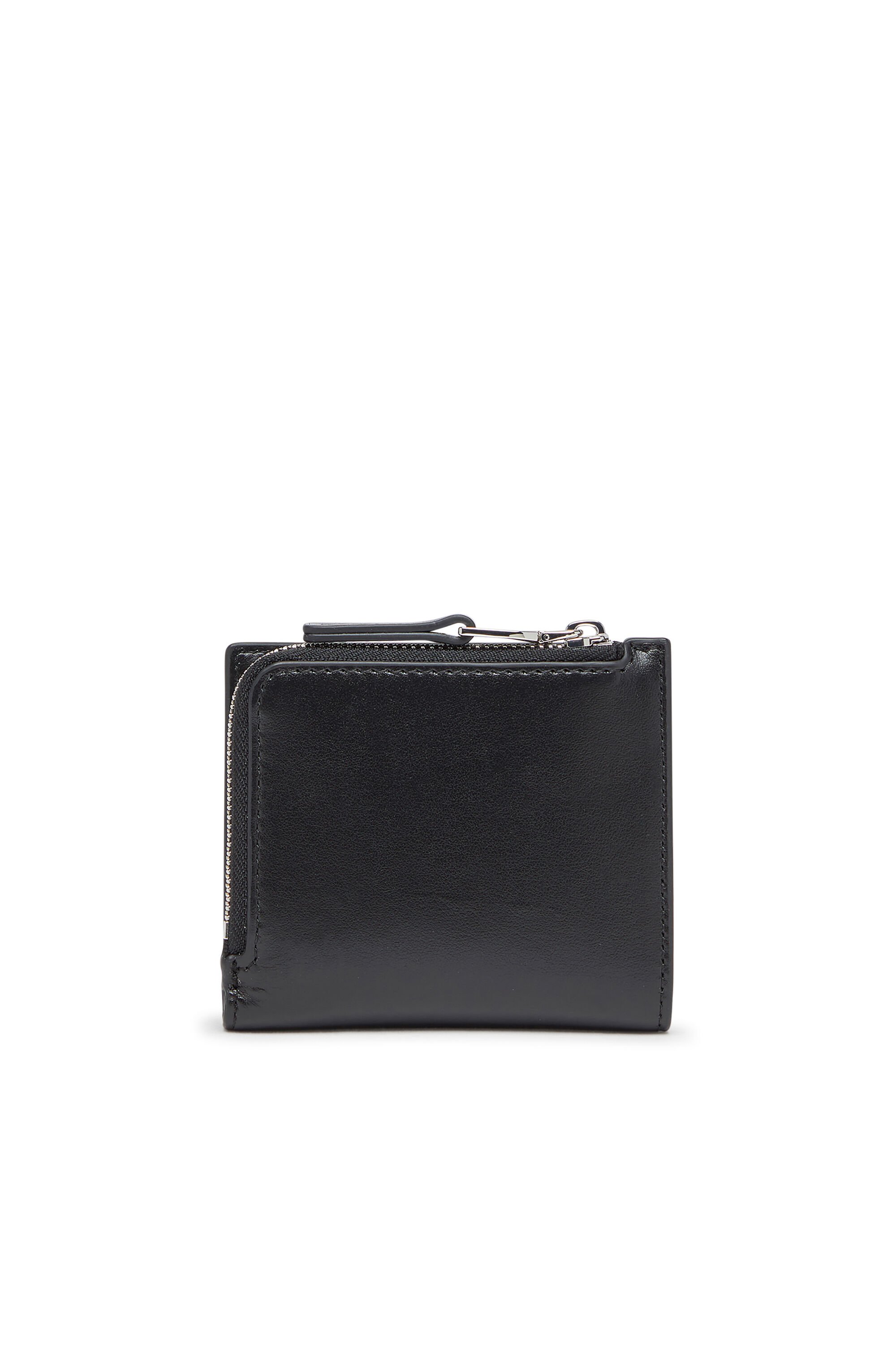 Diesel - 1DR BI FOLD ZIP L, Female's Bi-fold wallet in leather in ブラック - 2
