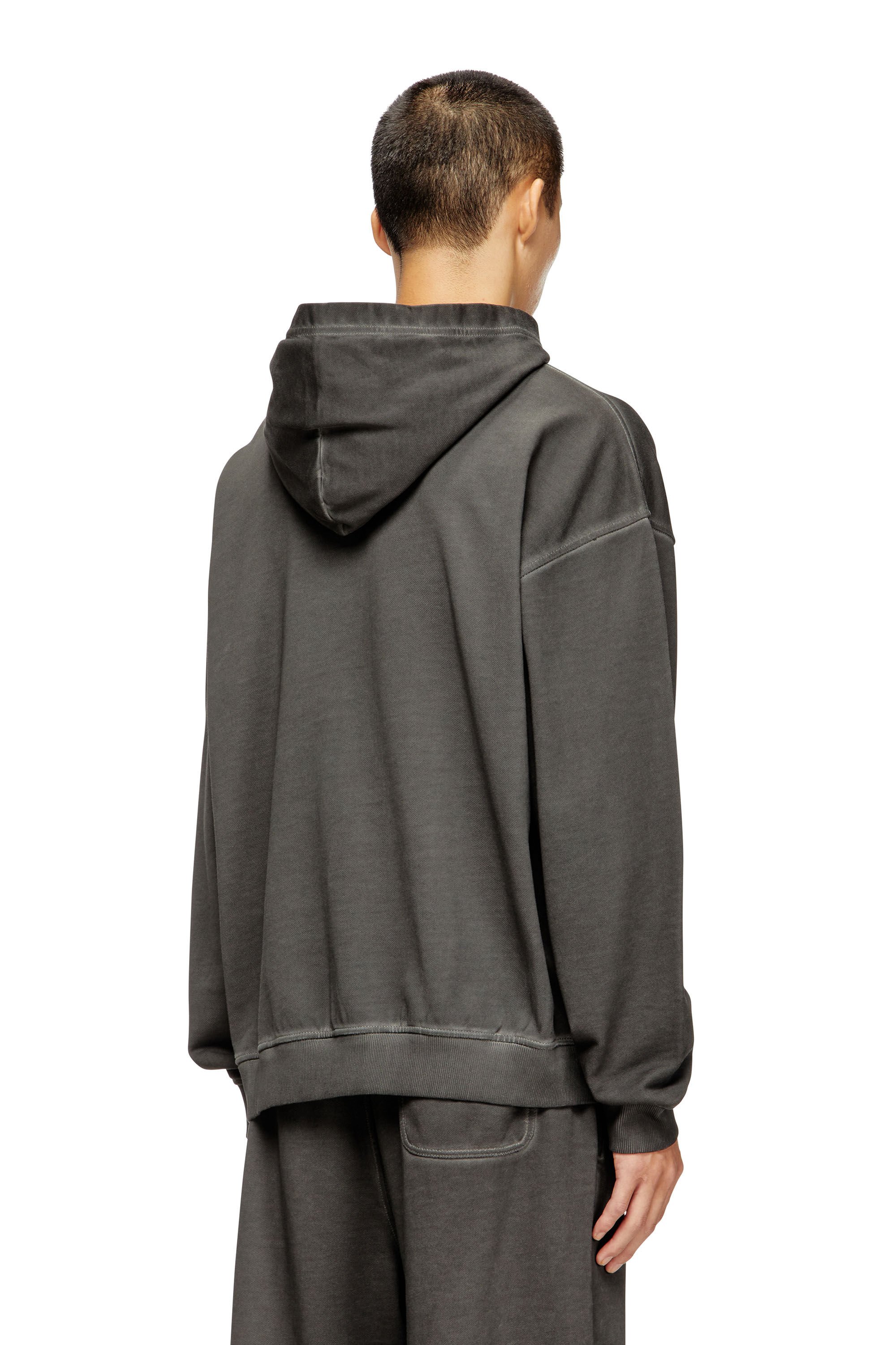 Diesel - S-BOXT-HOOD-T4, Male's プルオーバーパーカー in ダークグレー - 4