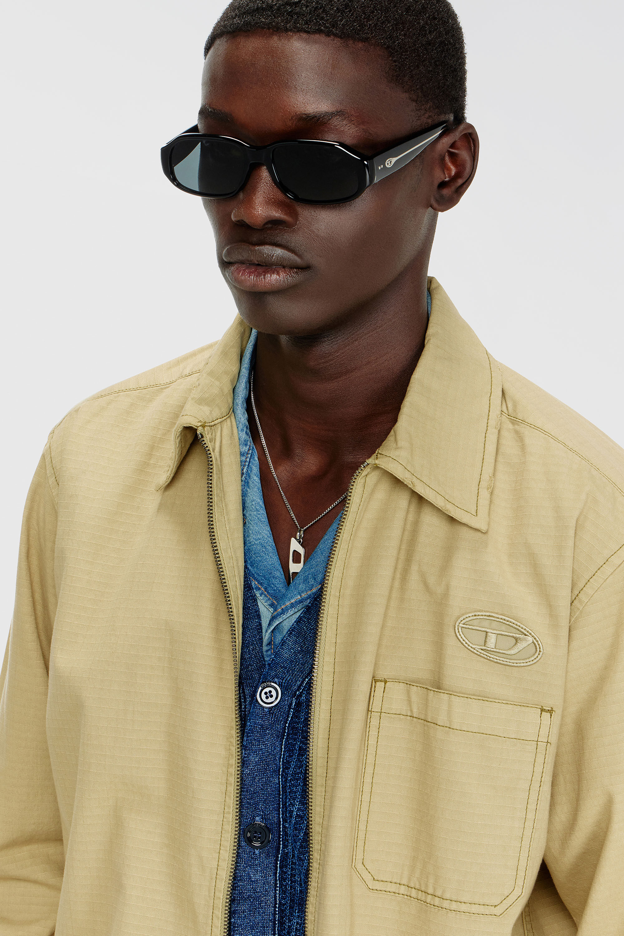 Diesel - 0DL2009U, Unisex's Rectangle sunglasses in ブラック - 4