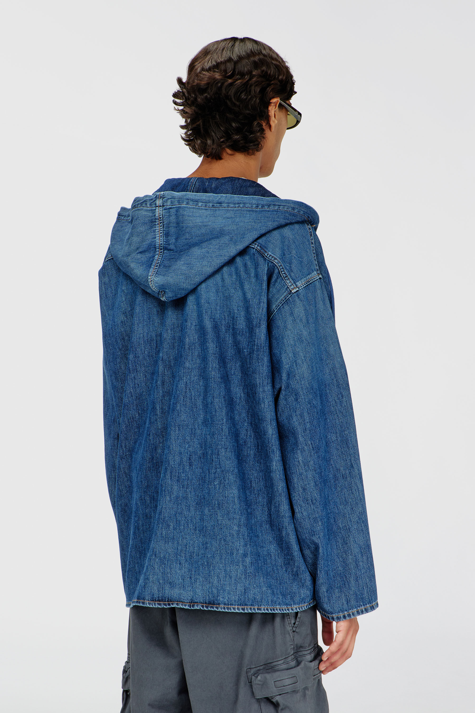 現行 DIESEL D-Dewny-Hood-S2 デニムパーカー 定価11万 D-DEWNY-HOOD フーディーシャツ｜ブルー｜メンズ｜DIESEL