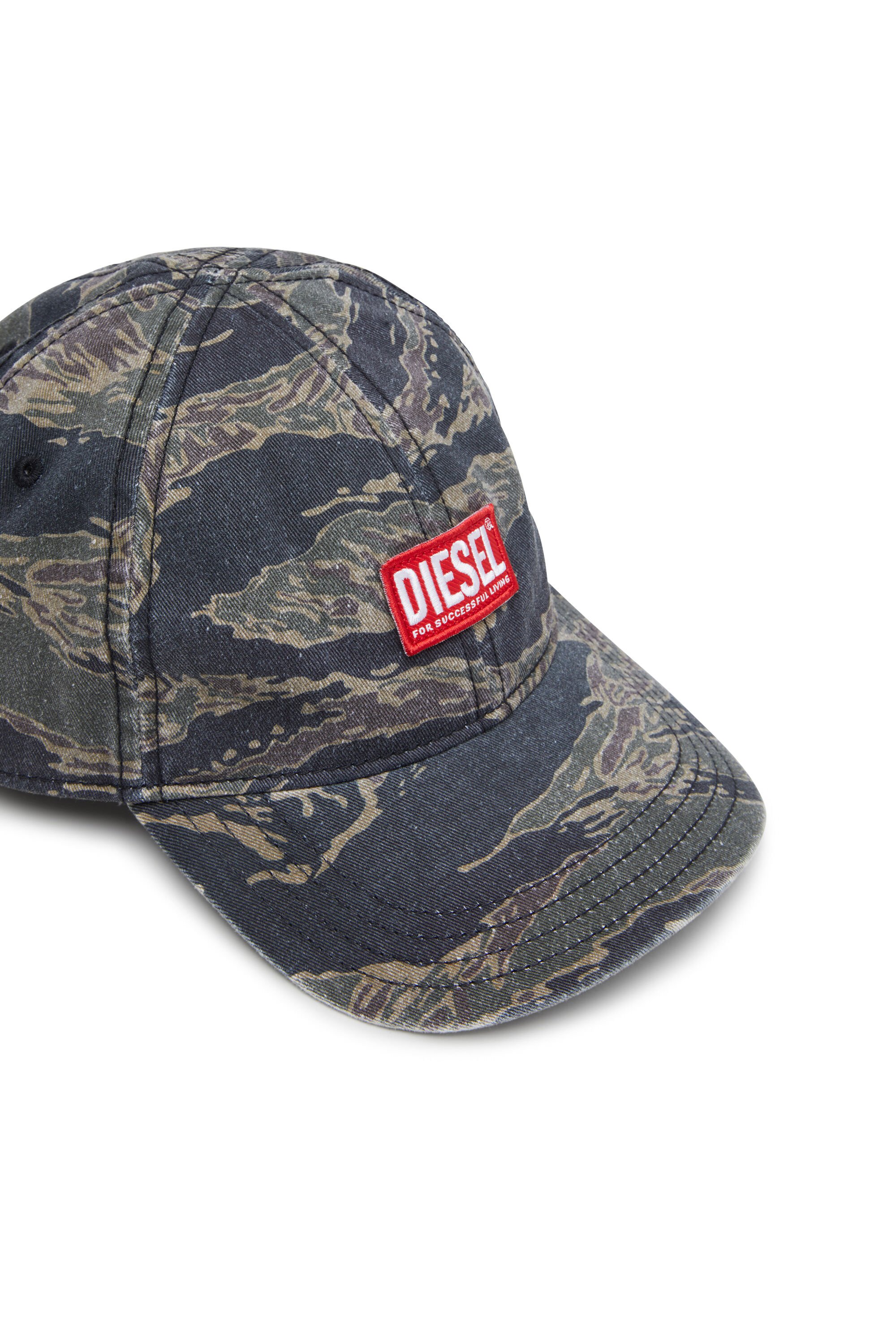 Diesel - C-VADO, Male's Baseball cap with camo print in グリーン - 3