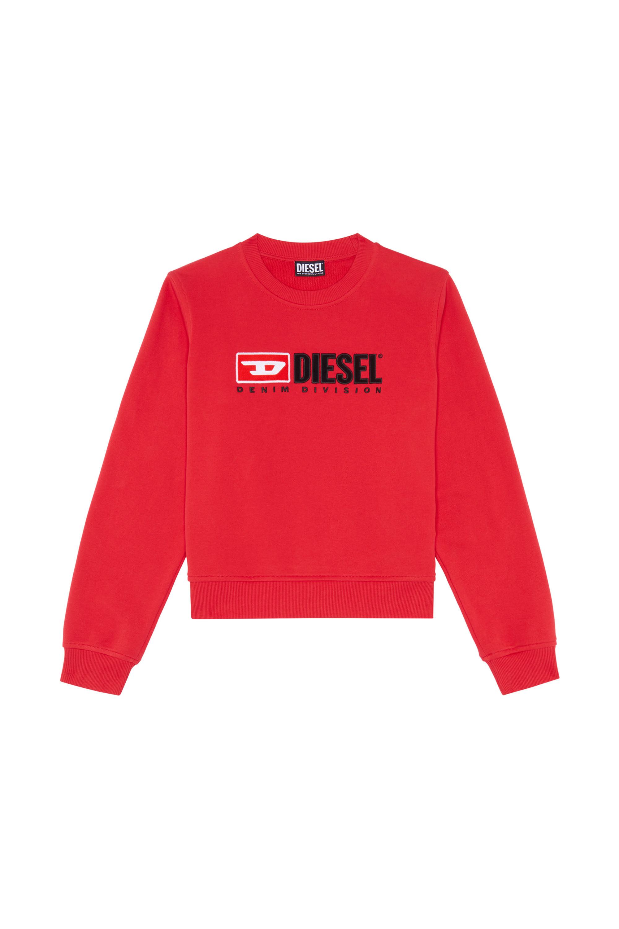 Diesel - F-REGGY-DIV, Female's Denim Division sweatshirt in レッド - 2